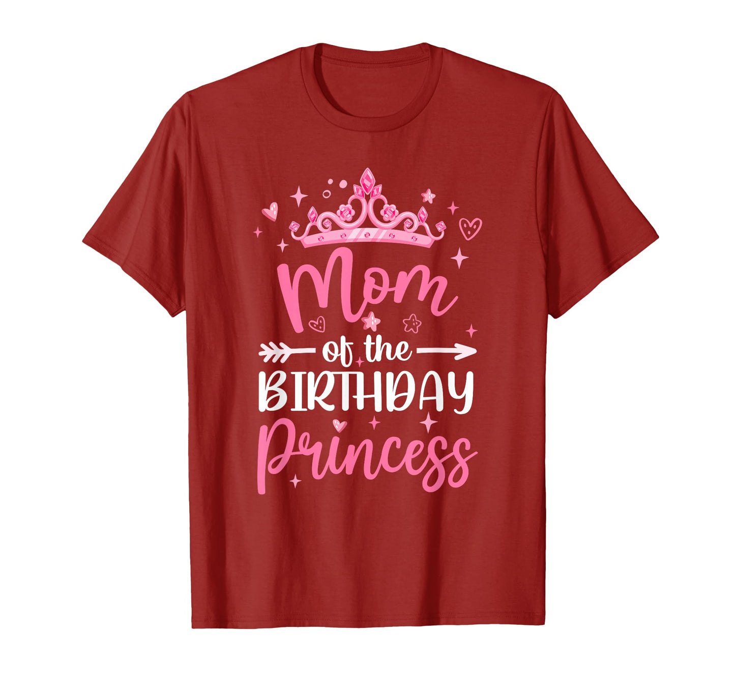 Mom Of The Birthday Princess Birthday Girl Kid Family T-Shirt