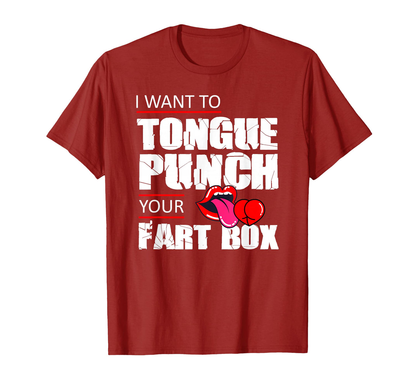 Tongue Fart Box Punch Funny Word Pun Humor Sarcasm Joke Gag T-Shirt