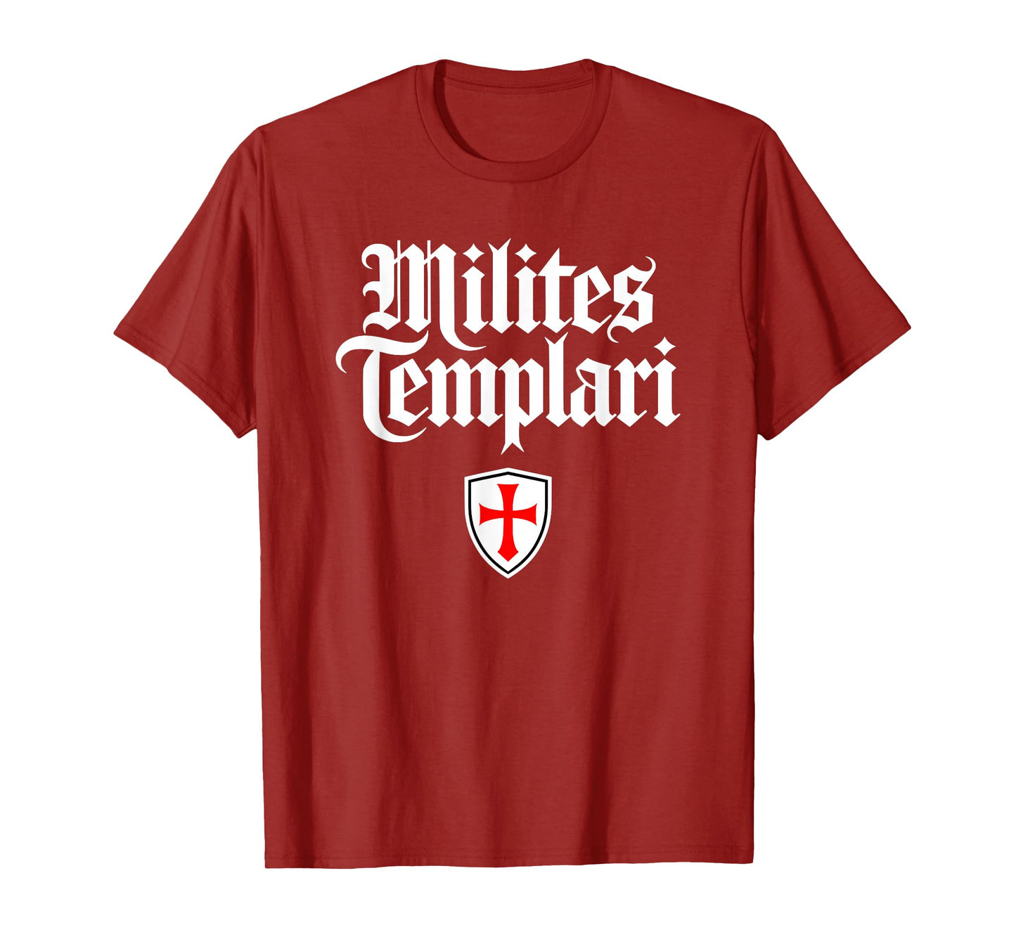 Knights Templar (Milites Templari in Latin) Shield T-Shirt