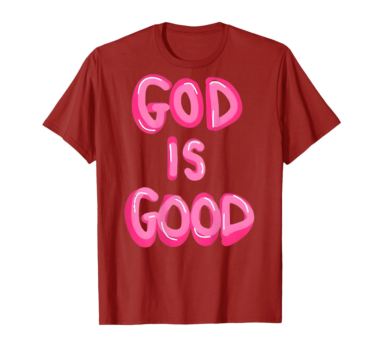 Faithful and Blessed Christian Apparel & Gifts God is Good Inspiring Faith Christian Design Unisex Adult T-Shirt