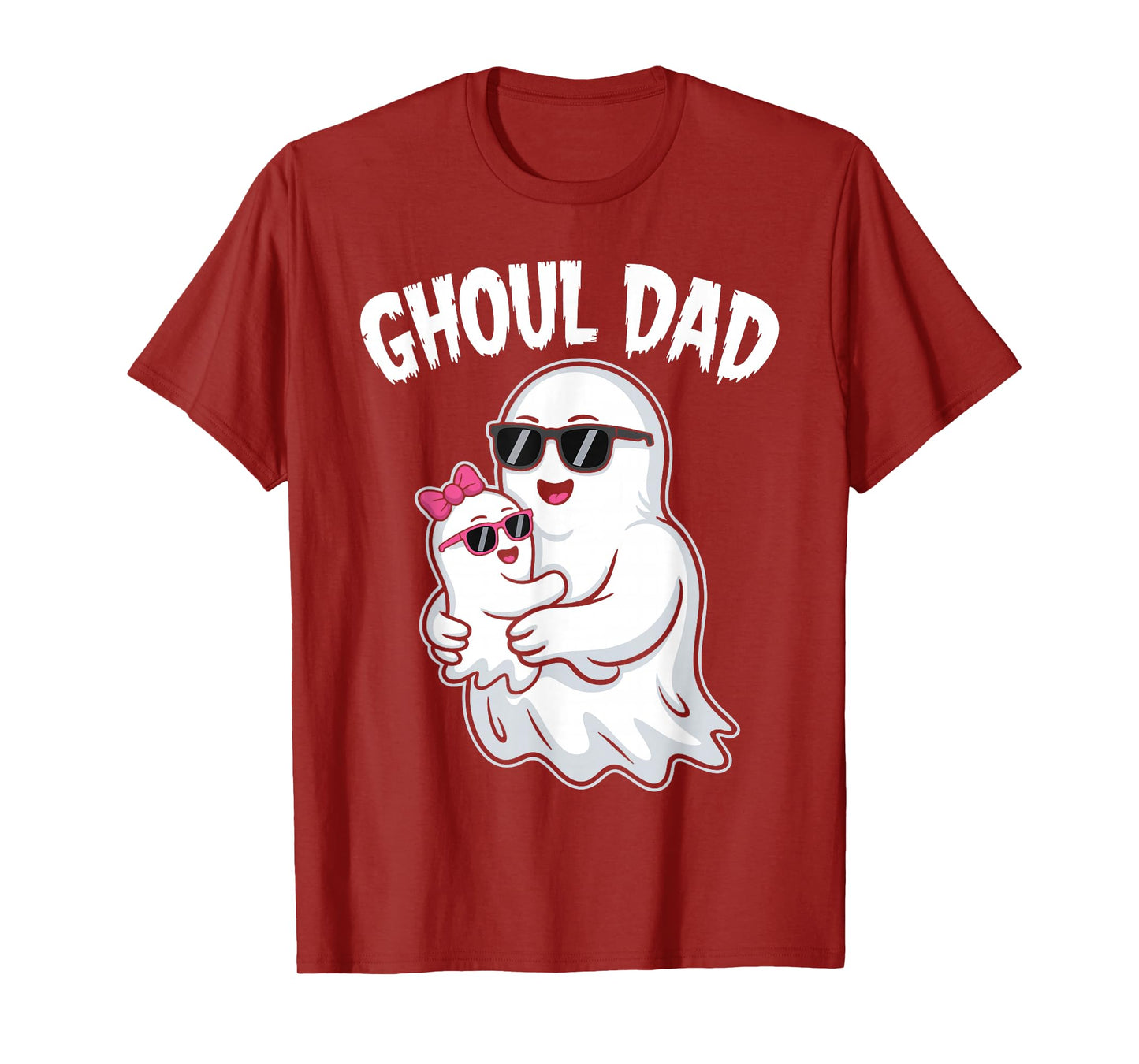 Ghoul Dad Shirt Men Daddy Spooky Halloween Ghost Costume T-Shirt