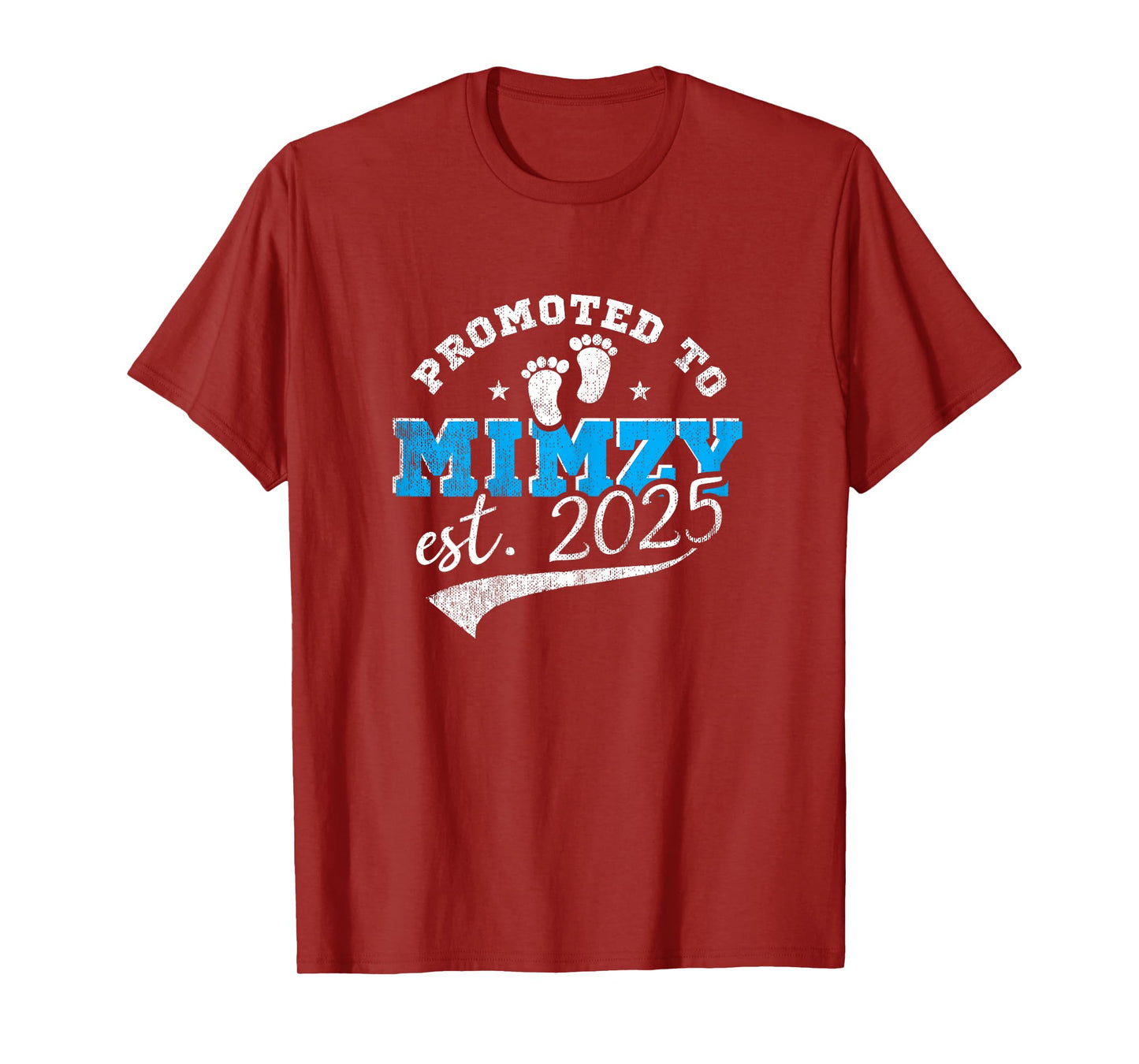 Promoted To Mimzy Est 2025 Proud New Grandma Vintage T-Shirt