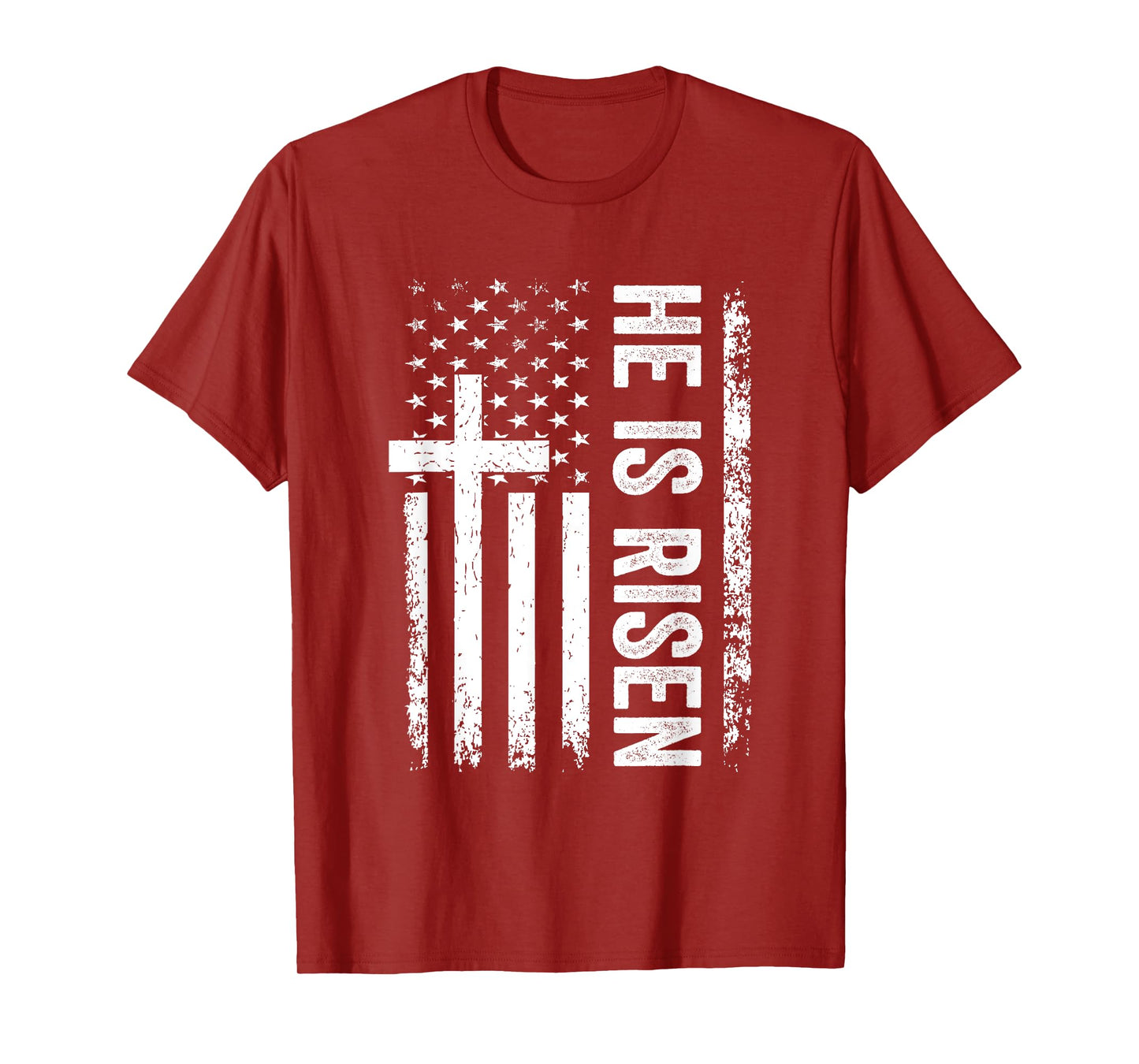 He Is Risen Christian Faith Religious Jesus Cross T-Shirt
