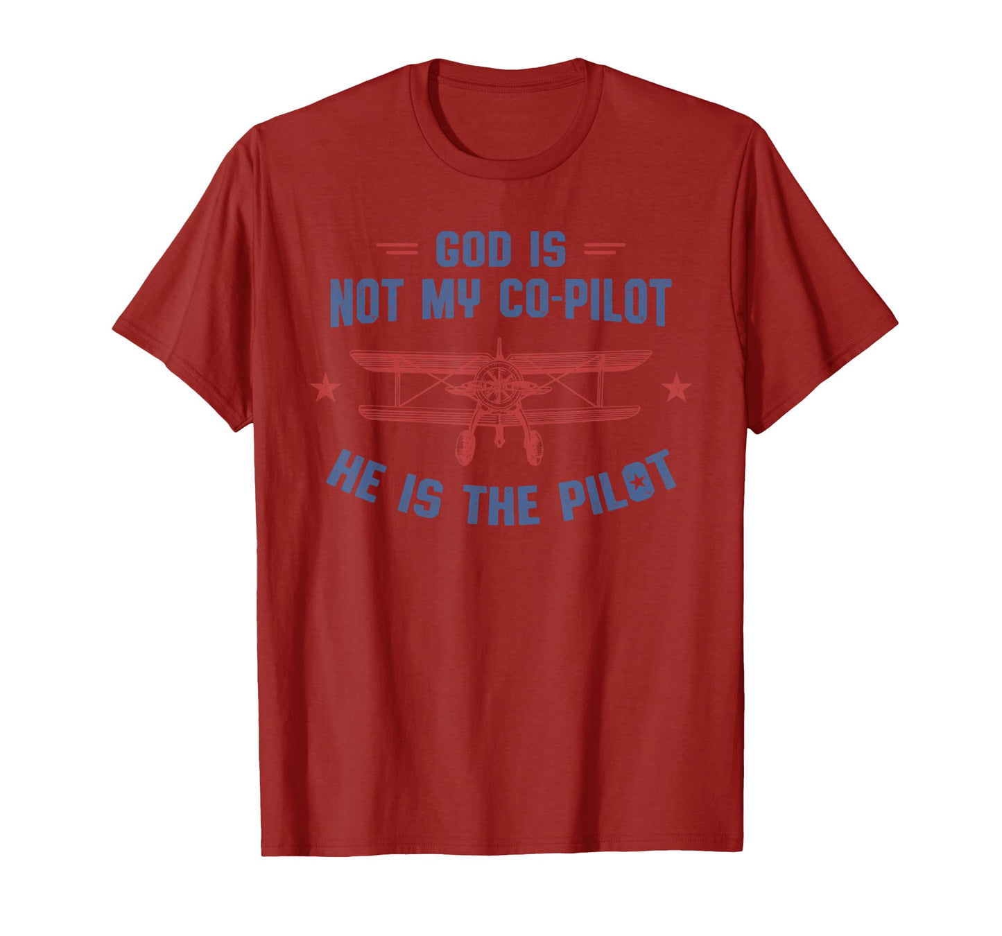 God is My Pilot Christian Aviation Tshirt T-Shirt