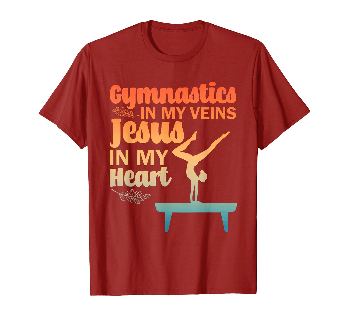 Funny Gymnastics Design For Men Women Gymnast Jesus Lovers T-Shirt