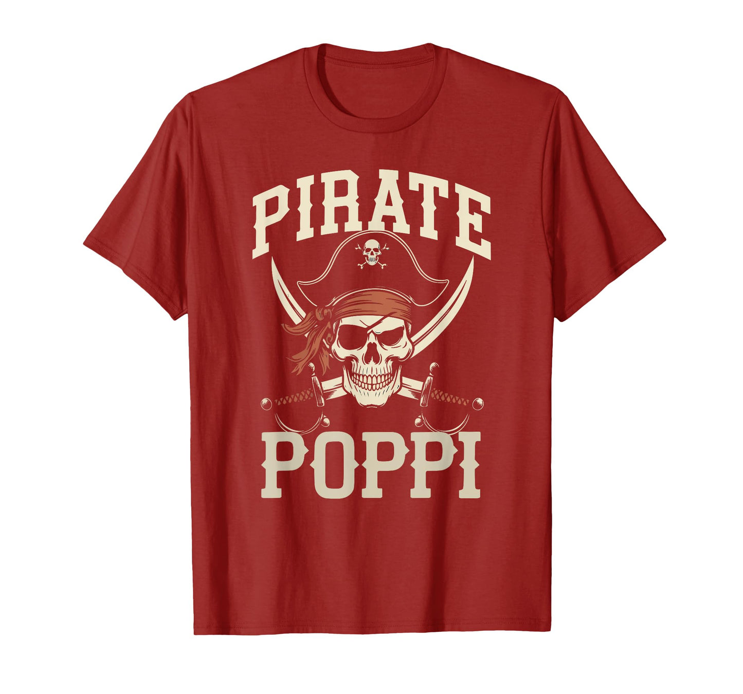 Pirate Poppi Funny Captain Matching Halloween Costume T-Shirt