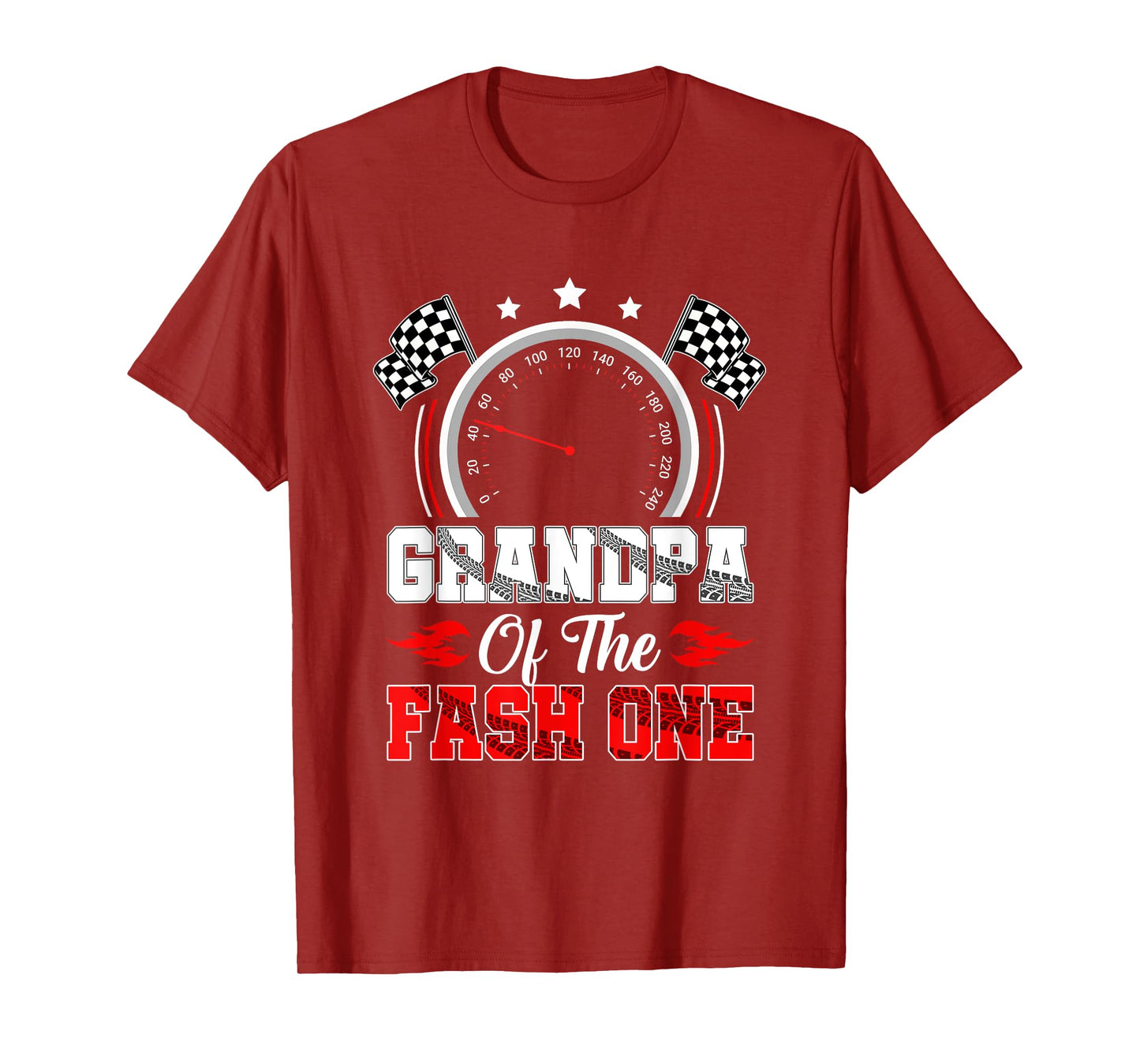 Grandpa Of The Fast One 1St Birthday Racing Car Family T-Shirt