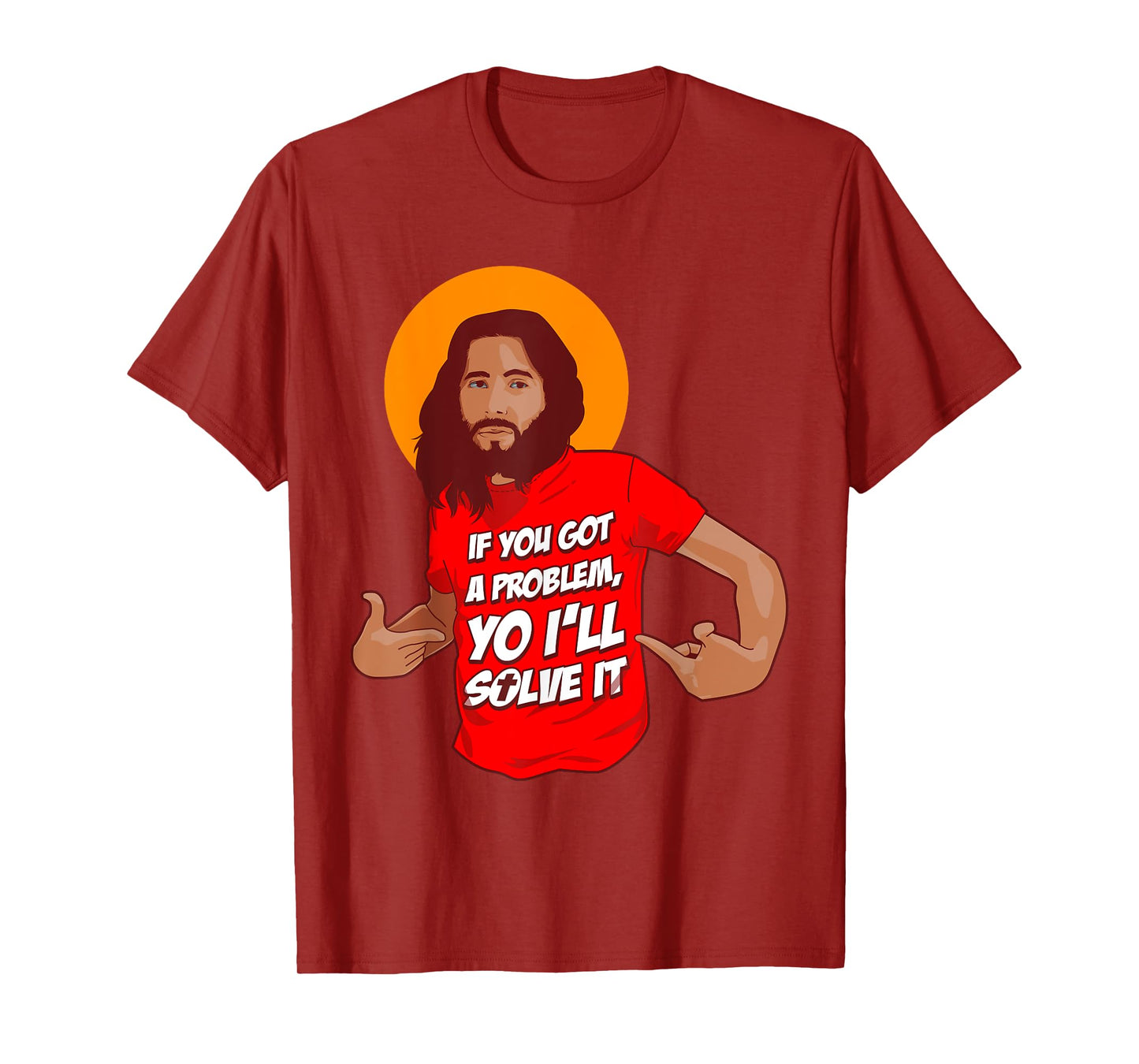 Funny Jesus Christian Meme Yo I'll Solve It Christmas T-Shirt