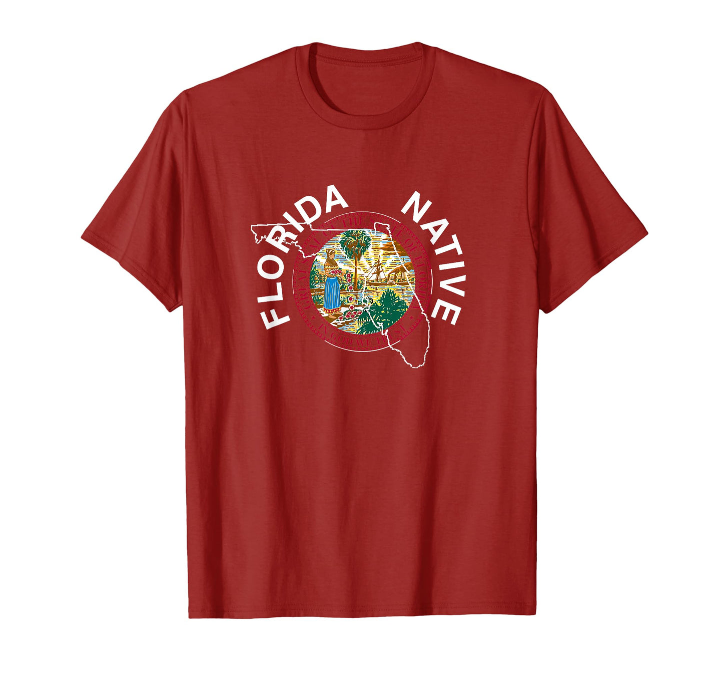 Florida-Native-State-Great-Seal-Stamp T-Shirt