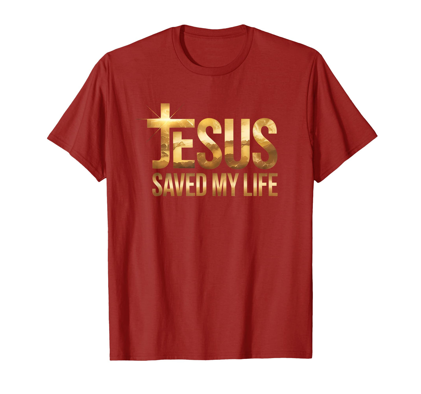 New Jesus Saved My Life Christian Faith for Men Women T-Shirt