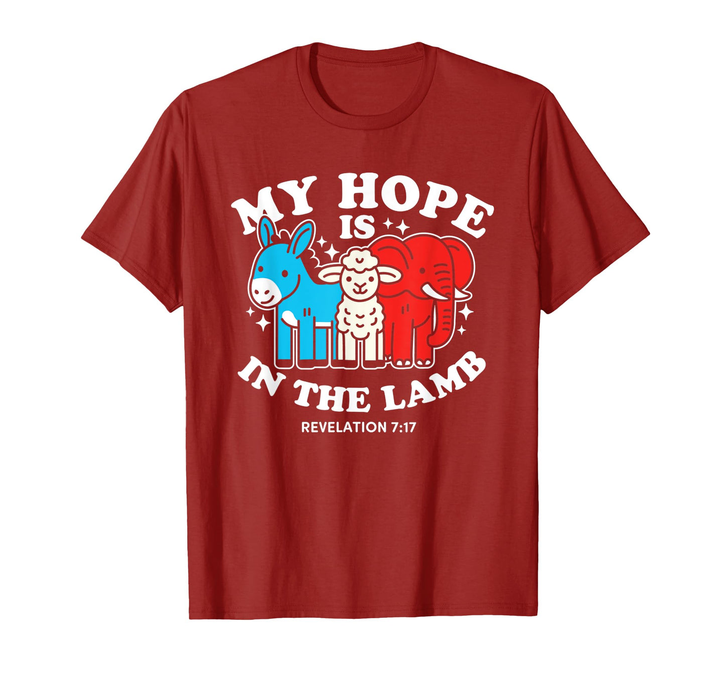 Funny My Hope Is In The Lamb Christian God Jesus T-Shirt
