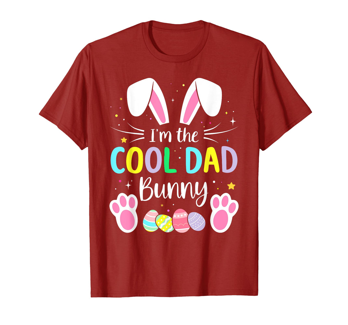 Im the cool dad bunny funny matching easter family T-Shirt