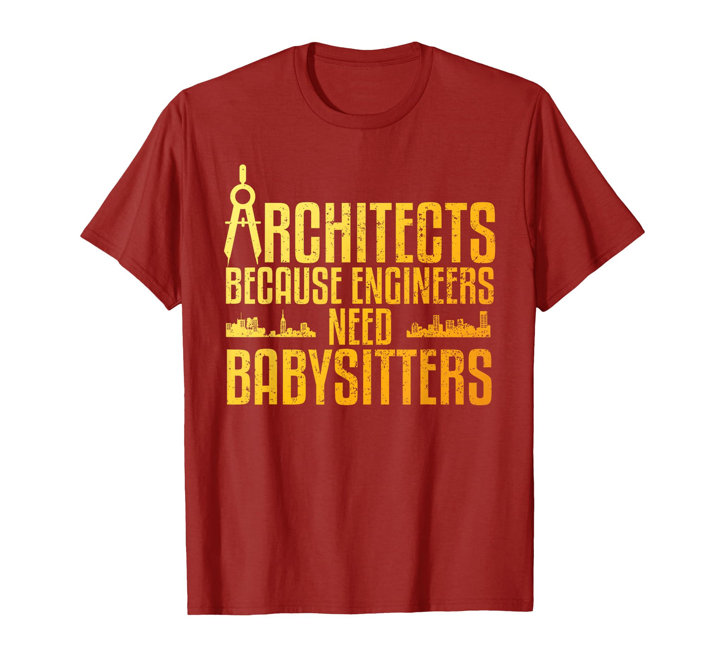 Funny Architect Art For Men Women Architecture Gag Architect T-Shirt