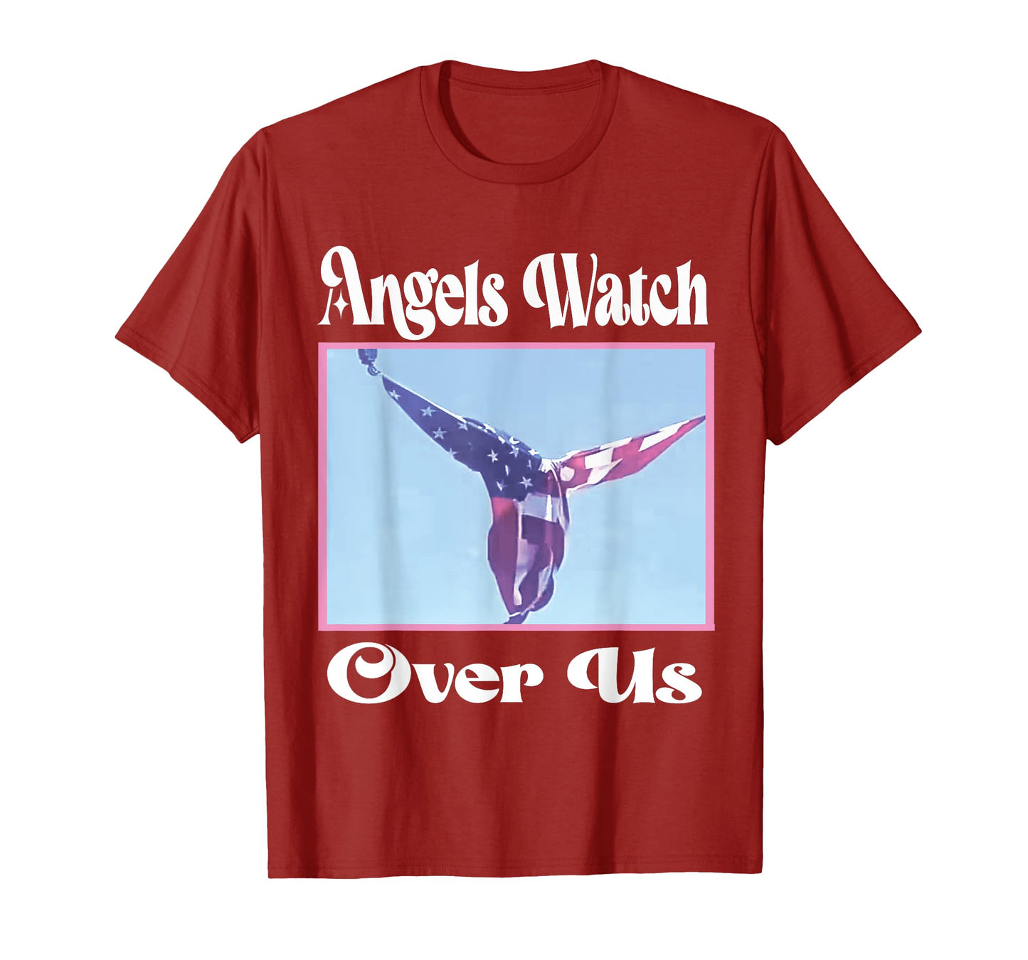 Angels watch over us trump angel flag 2024 07/13/2024 T-Shirt