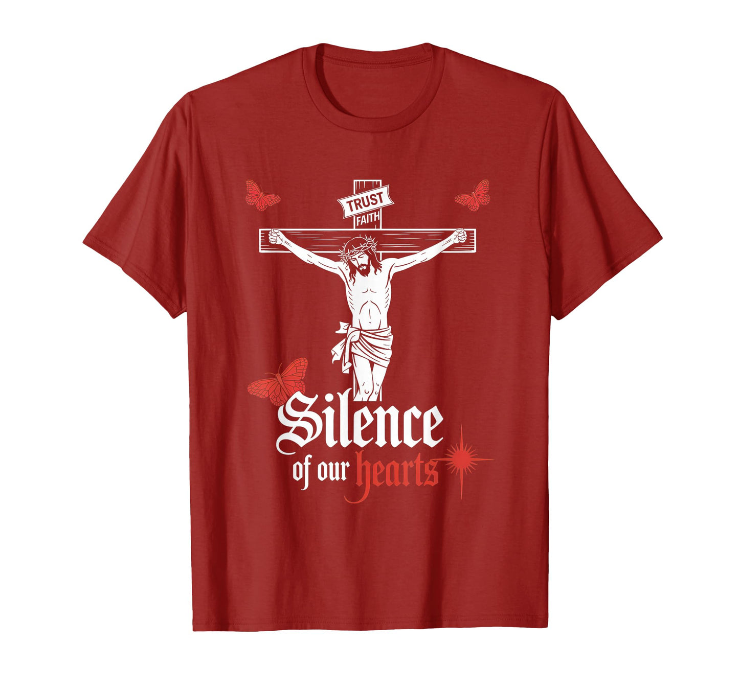 Silence of Our Hearts Jesus Christian Streetwear T-Shirt