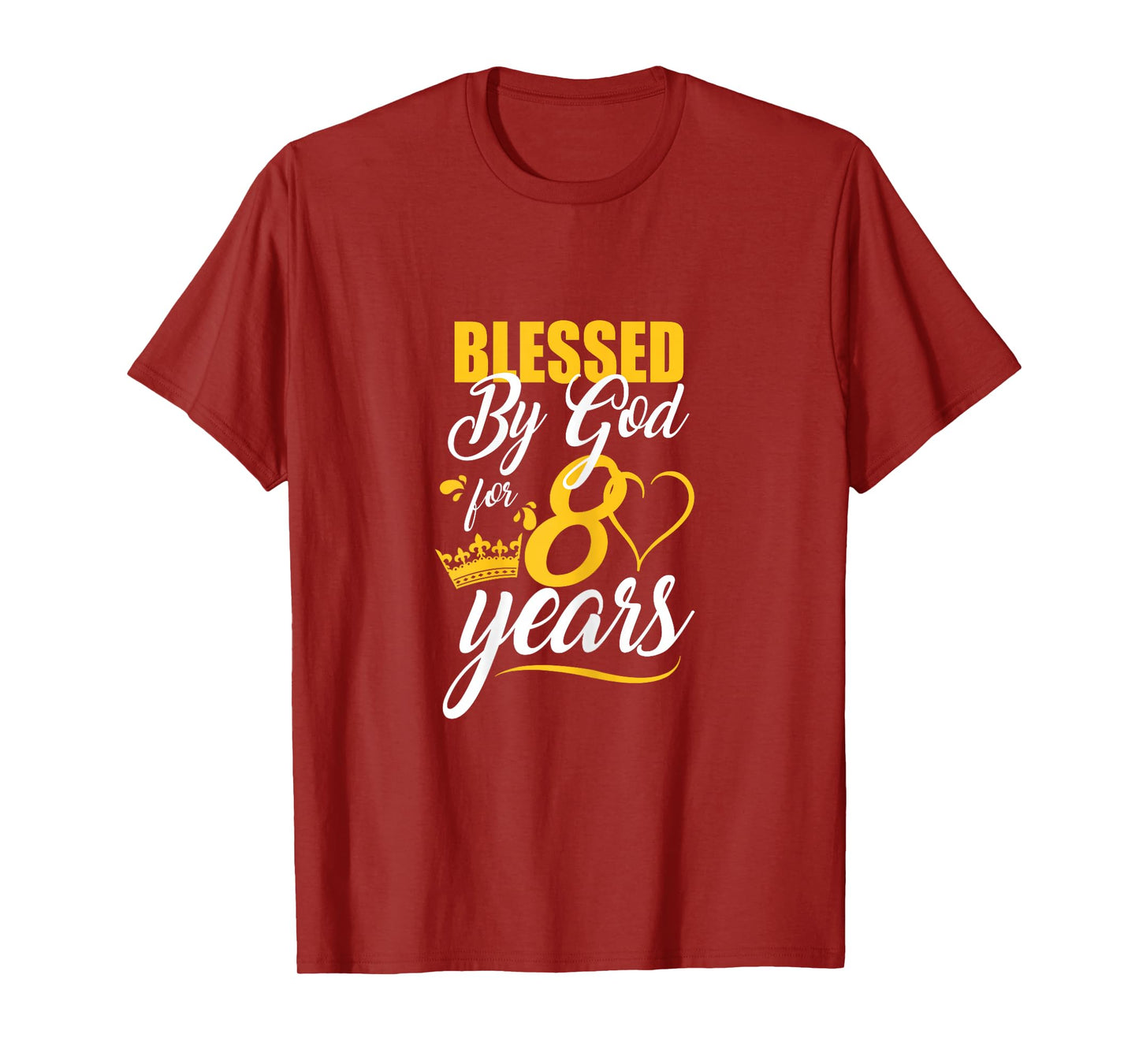 Blessed by God for 80 Years Christian Bday 80th Birthday T-Shirt