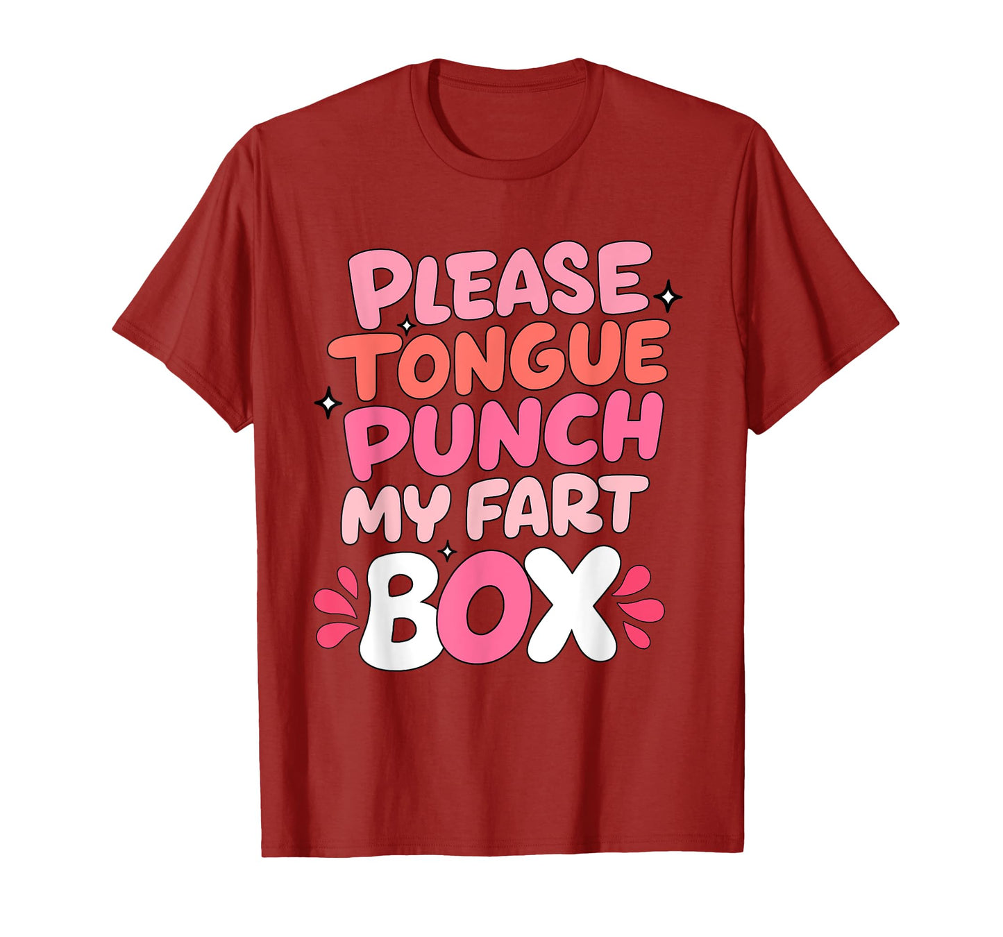 Inappropriate Please Tongue Punch Funny Cringe Men Women T-Shirt