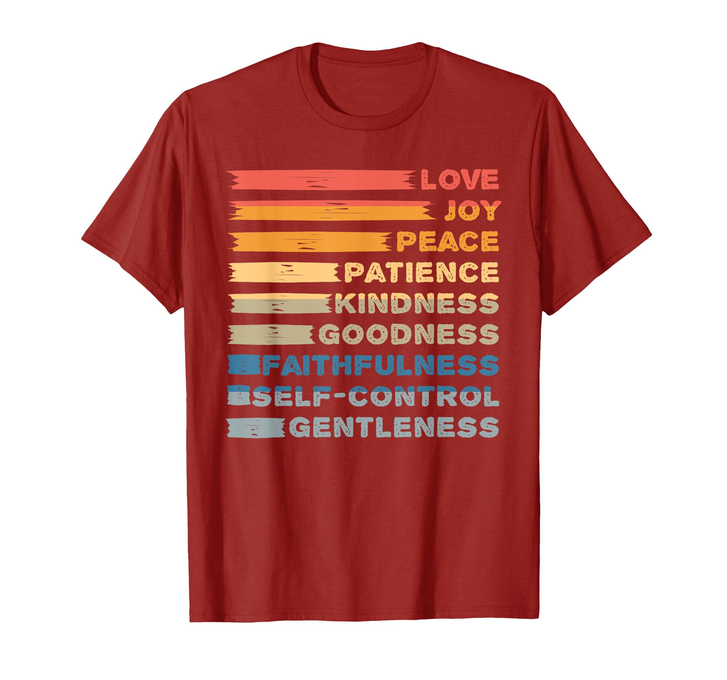 Fruit of The Spirit - Christian Bible Verse - Love Joy Peace T-Shirt