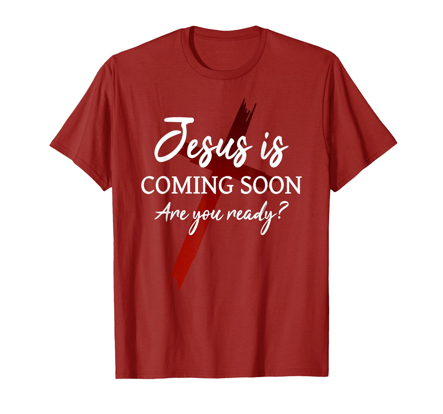 Jesus is comming soon Ready? God Cross Christian Faith T-Shirt