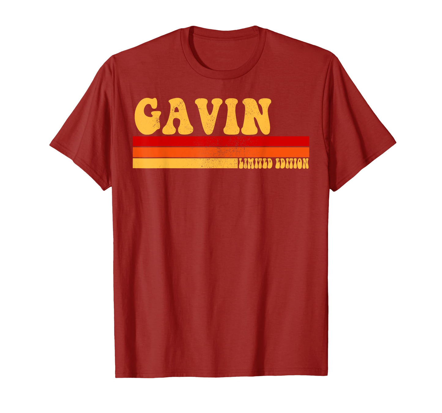 GAVIN Name Personalized Idea Men Retro Vintage GAVIN T-Shirt