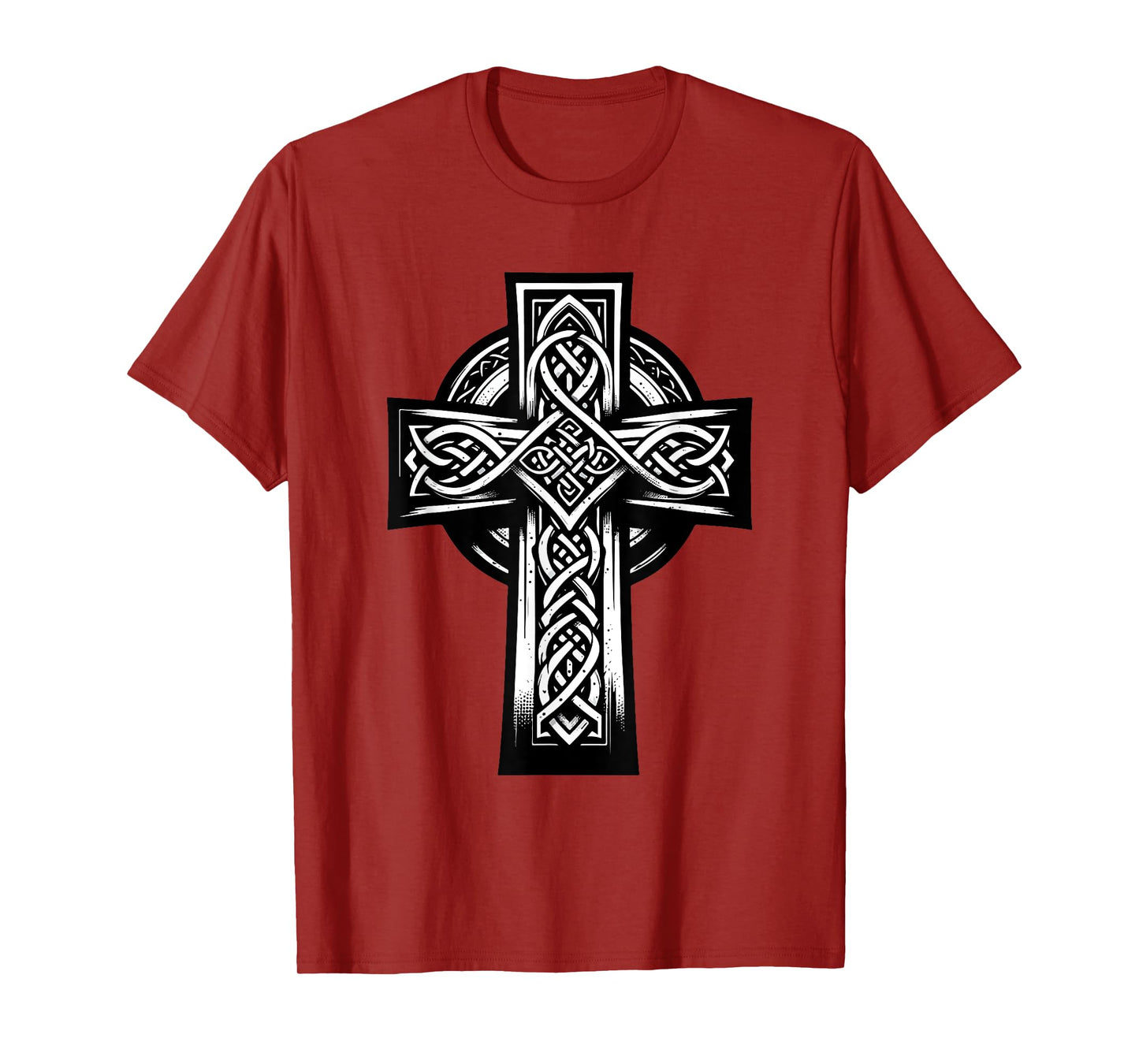 Irish Cross St Patrick's Day Celtic Knots Christian T-Shirt