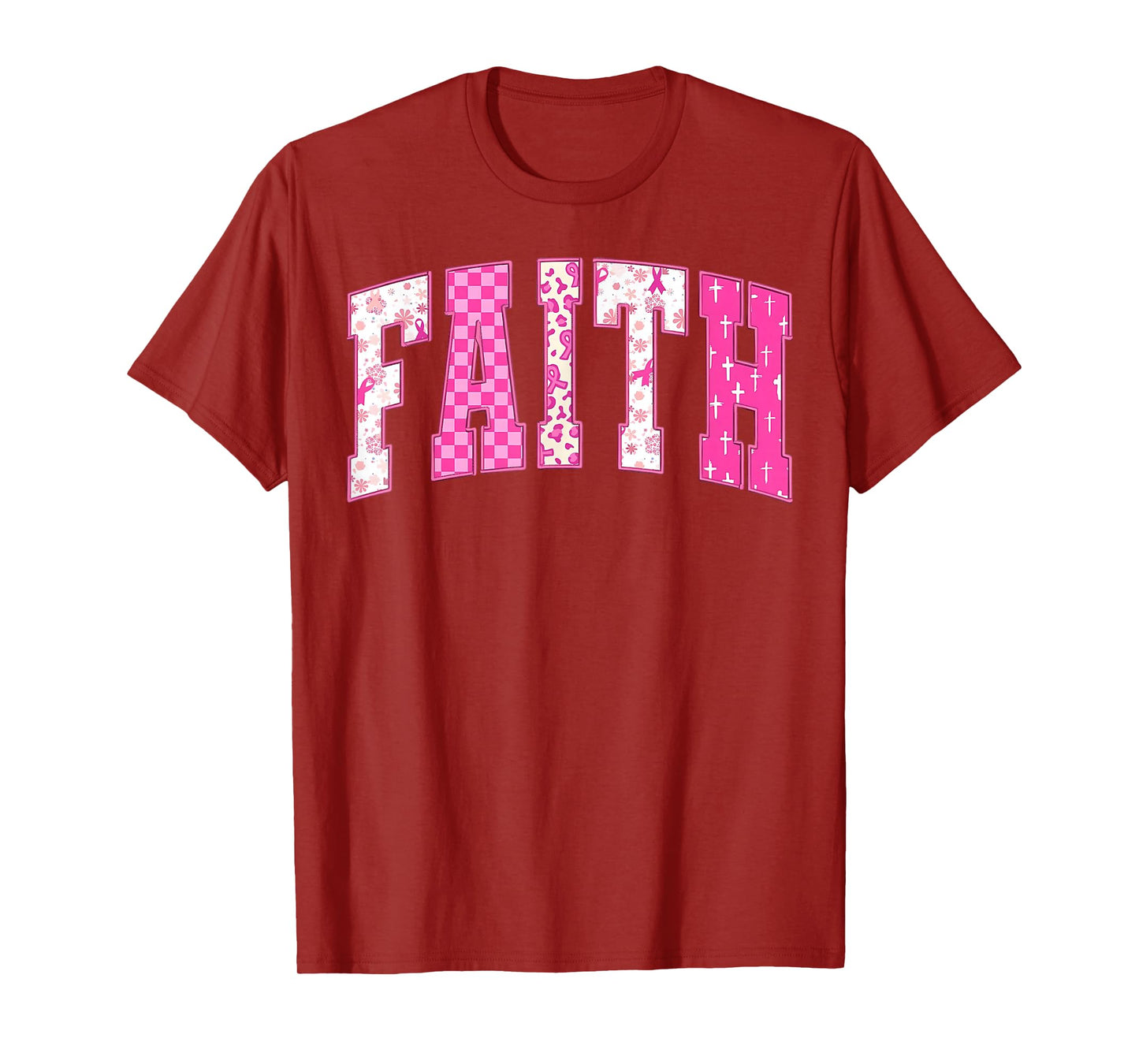 Breast Cancer Christian Fight Hope Faith Love Matching Group T-Shirt