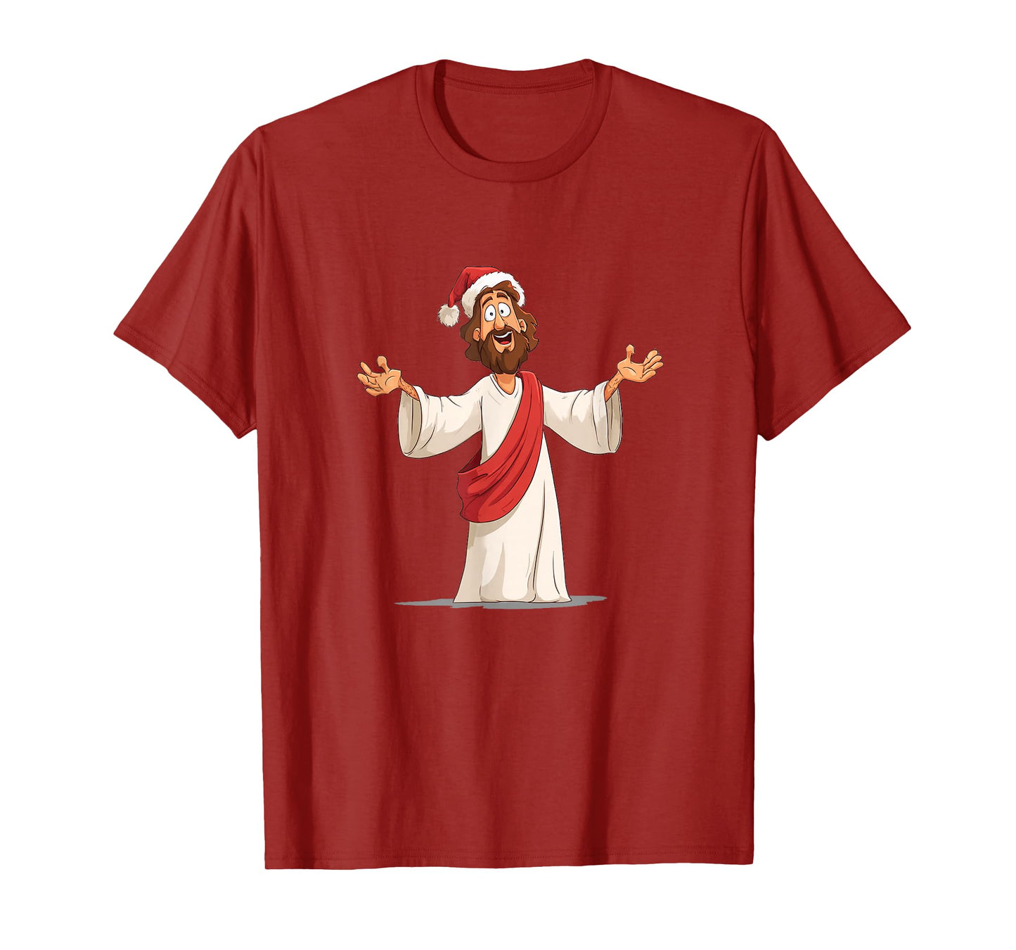 Awesome Jesus Christ with Xmas Hat for Believer T-Shirt