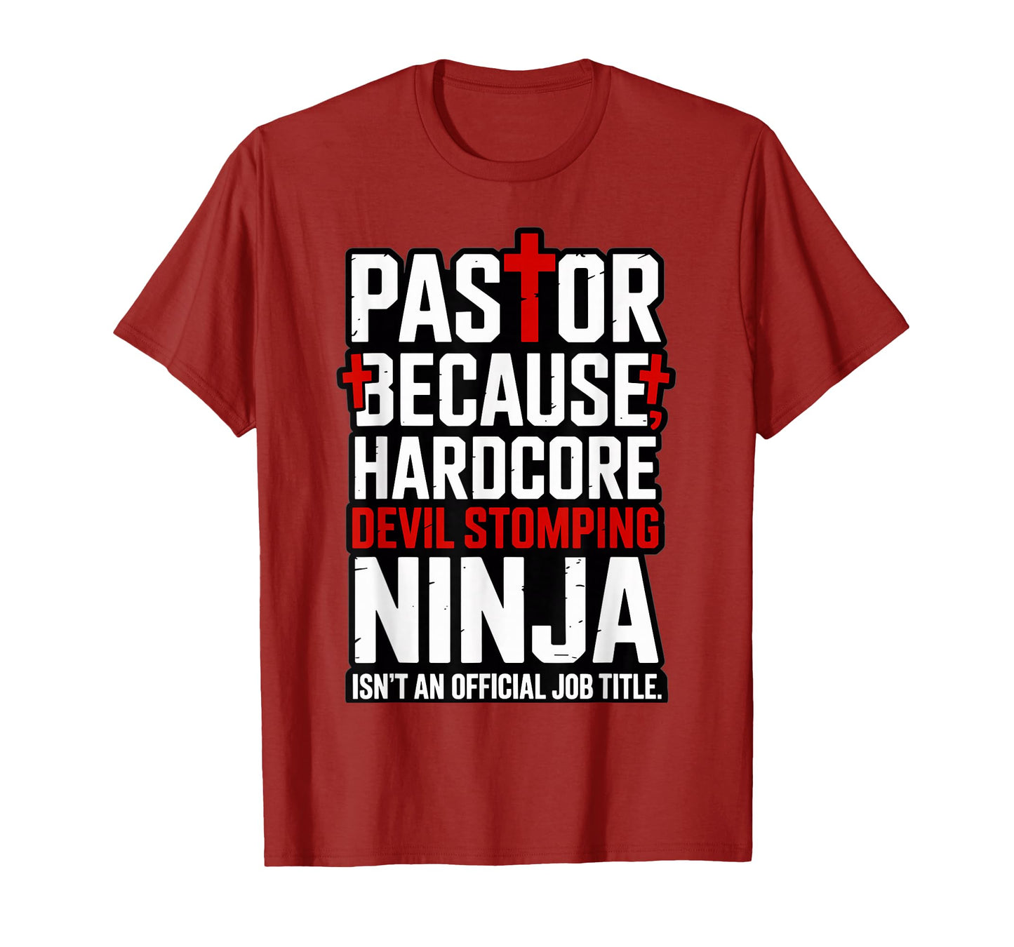Pastor Hardcore Devil-Stomping Ninja Funny T-Shirt