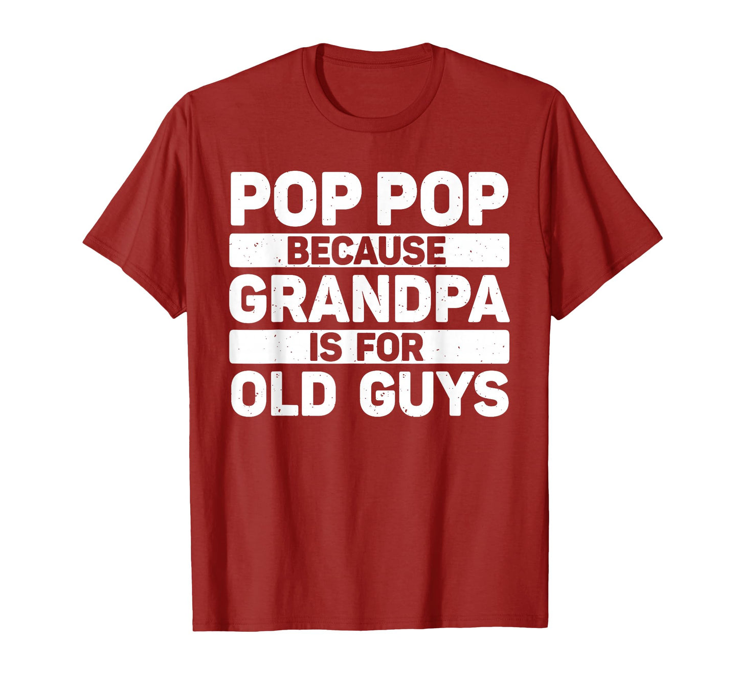 Pop Pop Art Grandpa T-Shirt For Grandkids Father's Day
