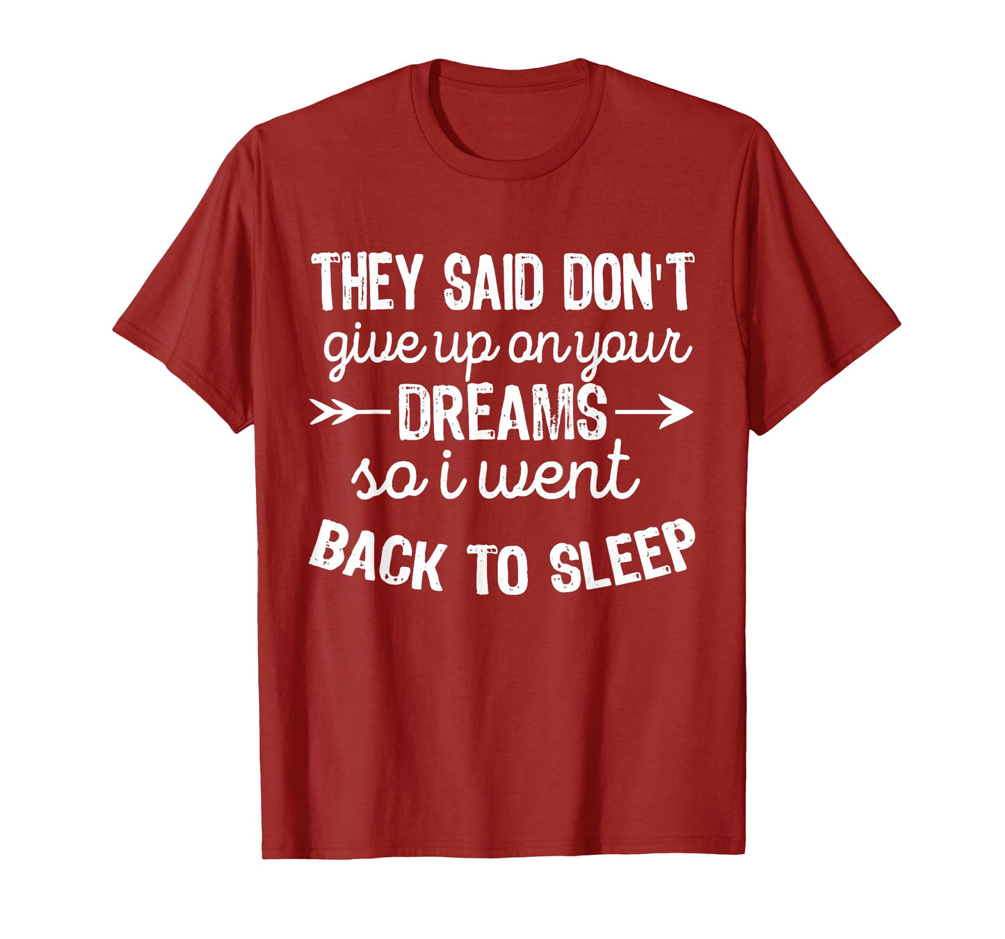 They Said Don't Give Up On Your Dreams I Went Back To Sleep T-Shirt