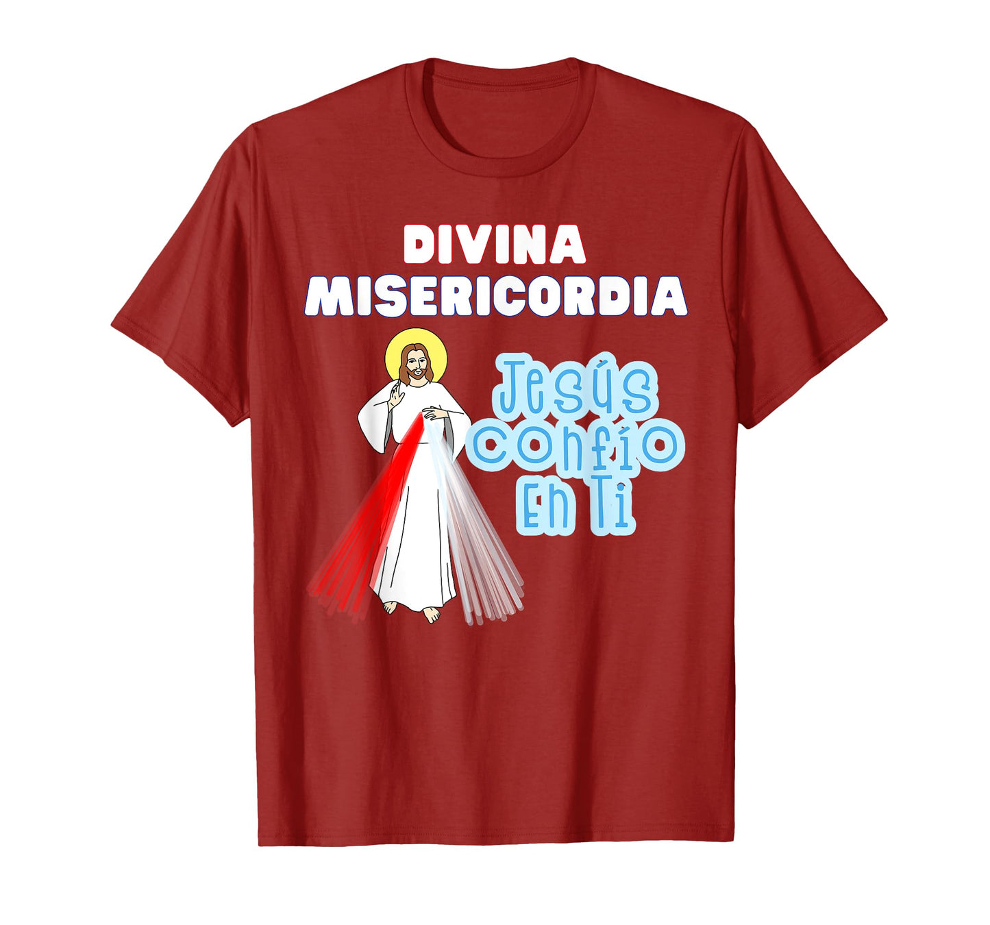 Jesús Confío En Ti Divine Mercy Spanish Catholic Kids T-Shirt