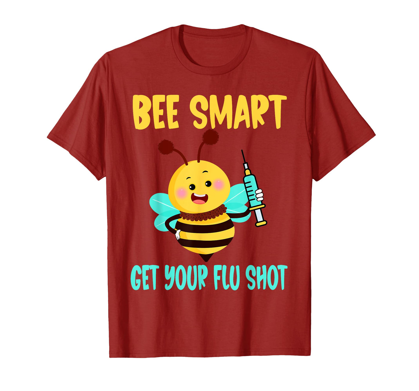 flu shot nurse medical funny nursing flu cold season bee T-Shirt