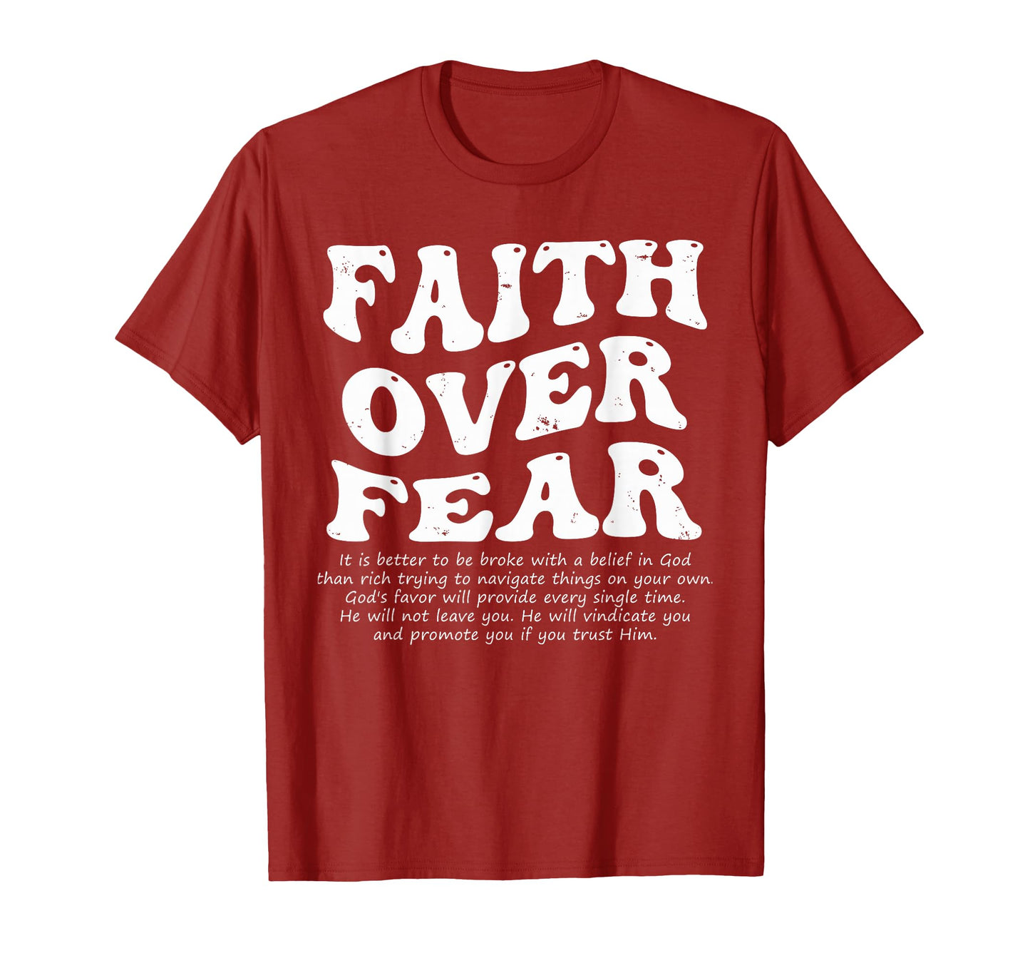 Faith Over Fear Christian T-Shirt