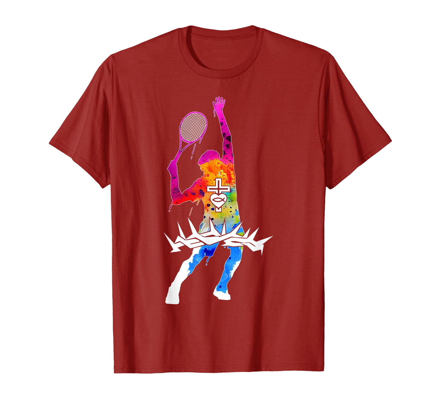 Religious Jesus Tennis Christian GOD Tennis T-Shirt