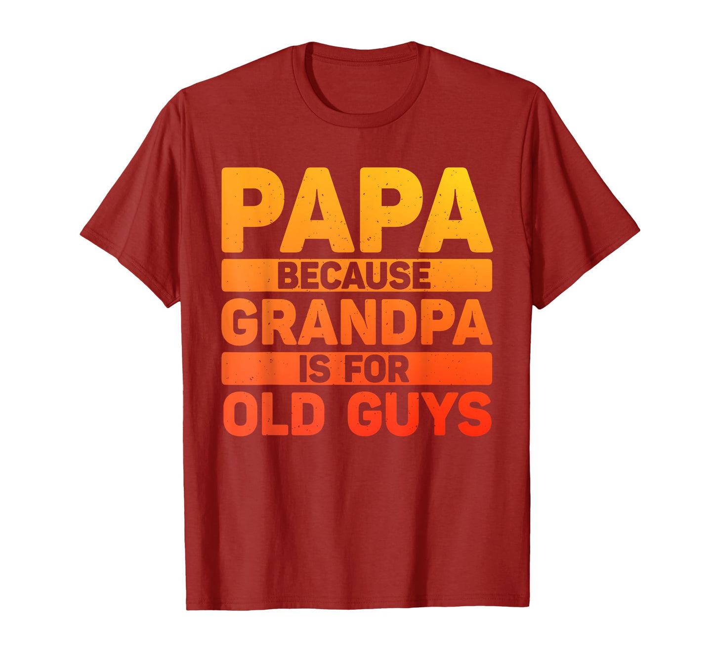 Papa Art For Grandpa Men From Grandkids Father's Day Papa T-Shirt