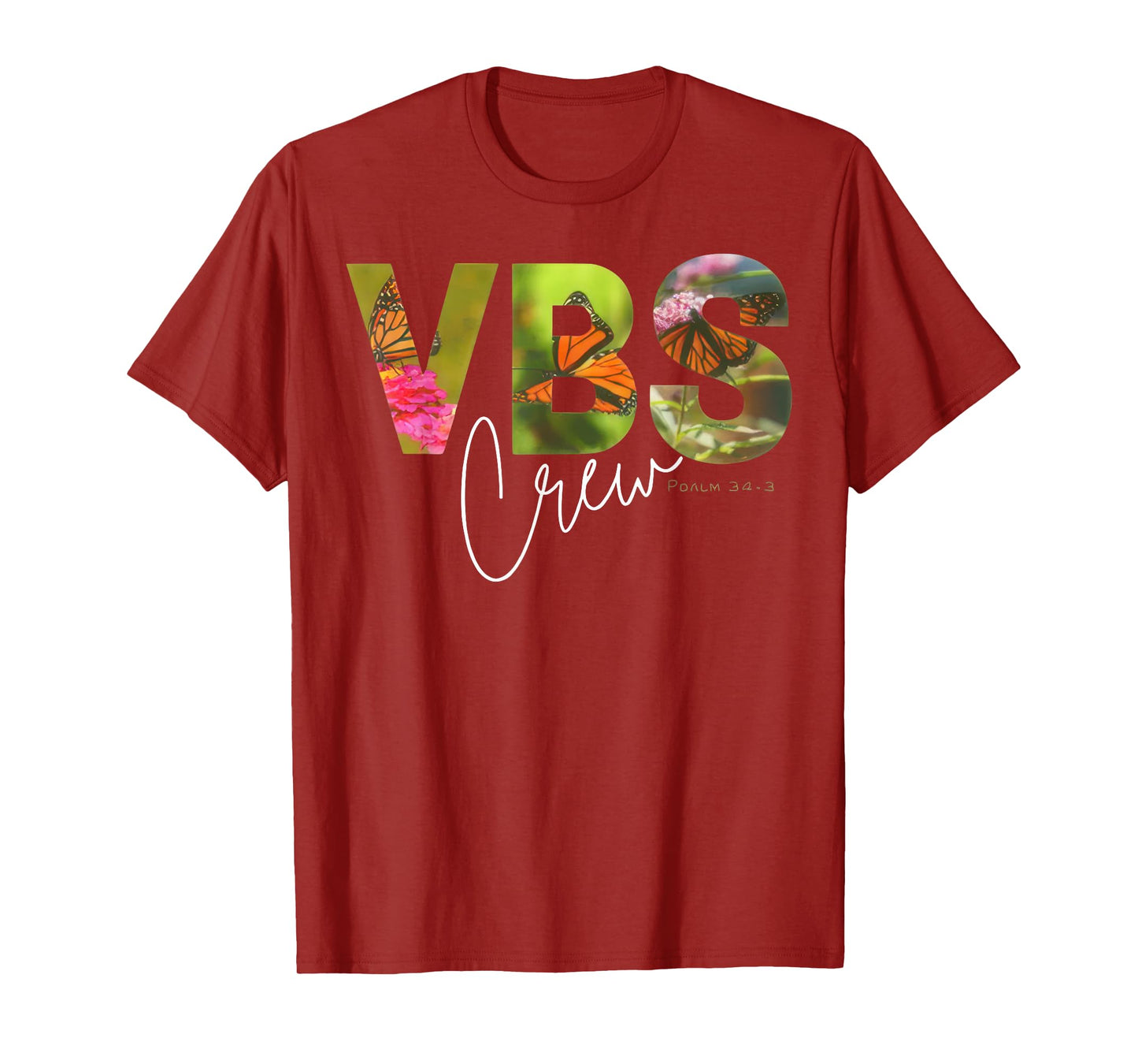VBS Crew VBS 2025 Psalm 34:3 Vacation Bible School Magnified T-Shirt