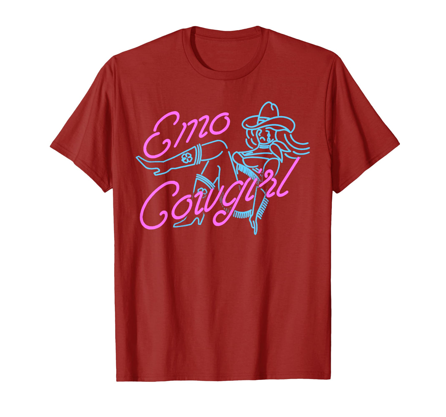 Retro Basic Funny Emo Cowgirl Quote Relax Tim Sexy T-Shirt