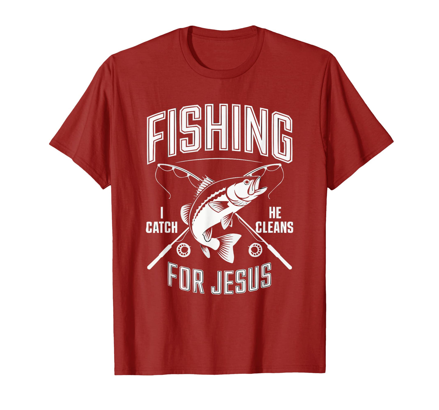 Fishing Jesus Christ Religion Christian Fisher Christianity T-Shirt