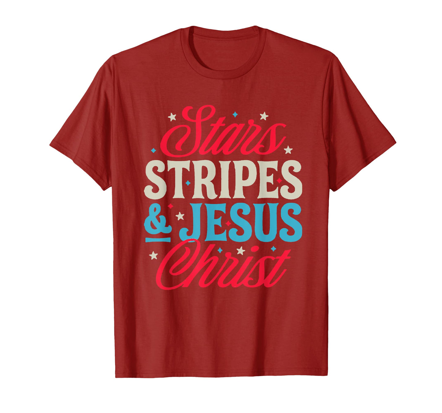 Stars Stripes & Jesus Christ T-Shirt