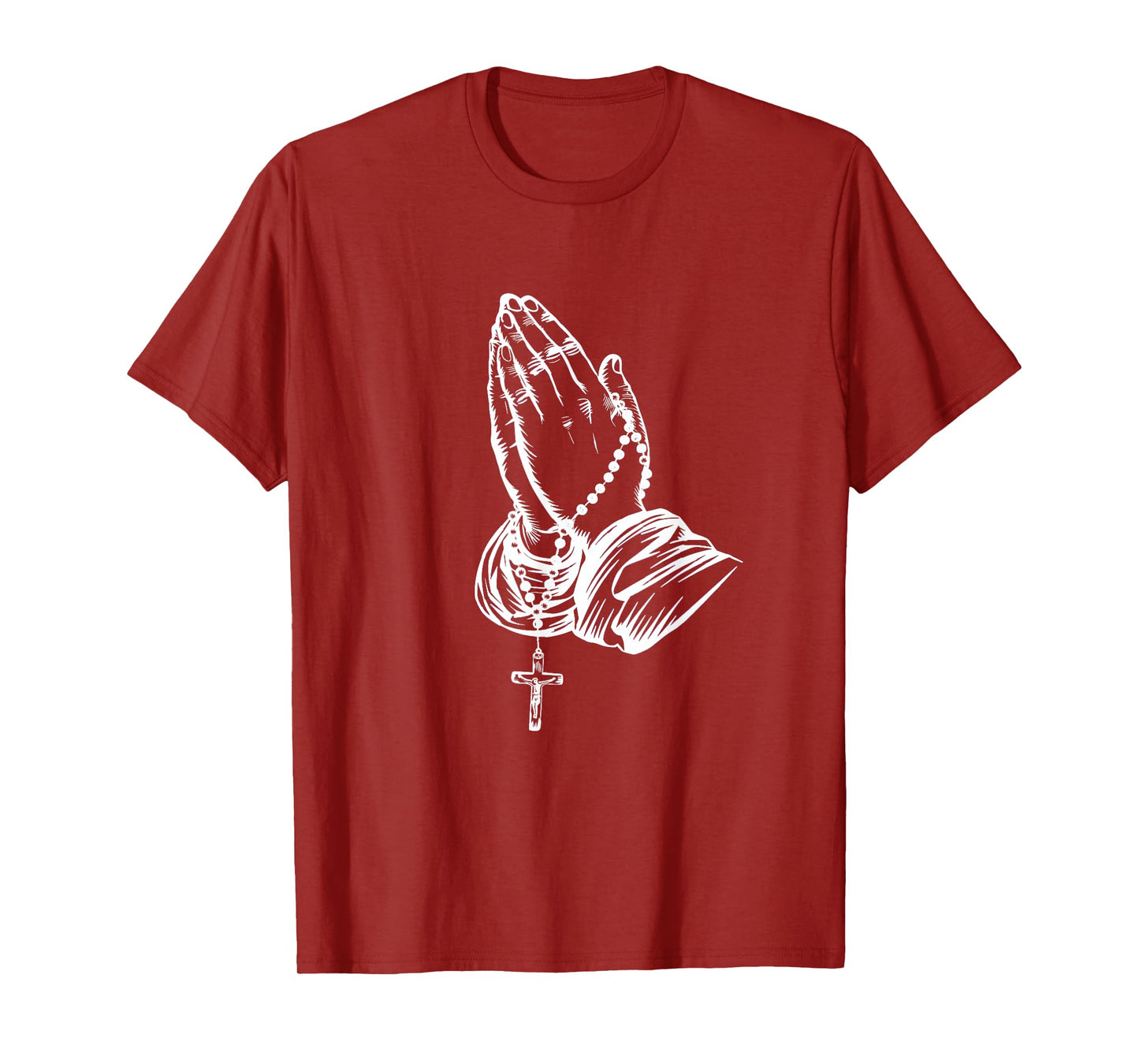 PRAYING HANDS | Rosary T-Shirt
