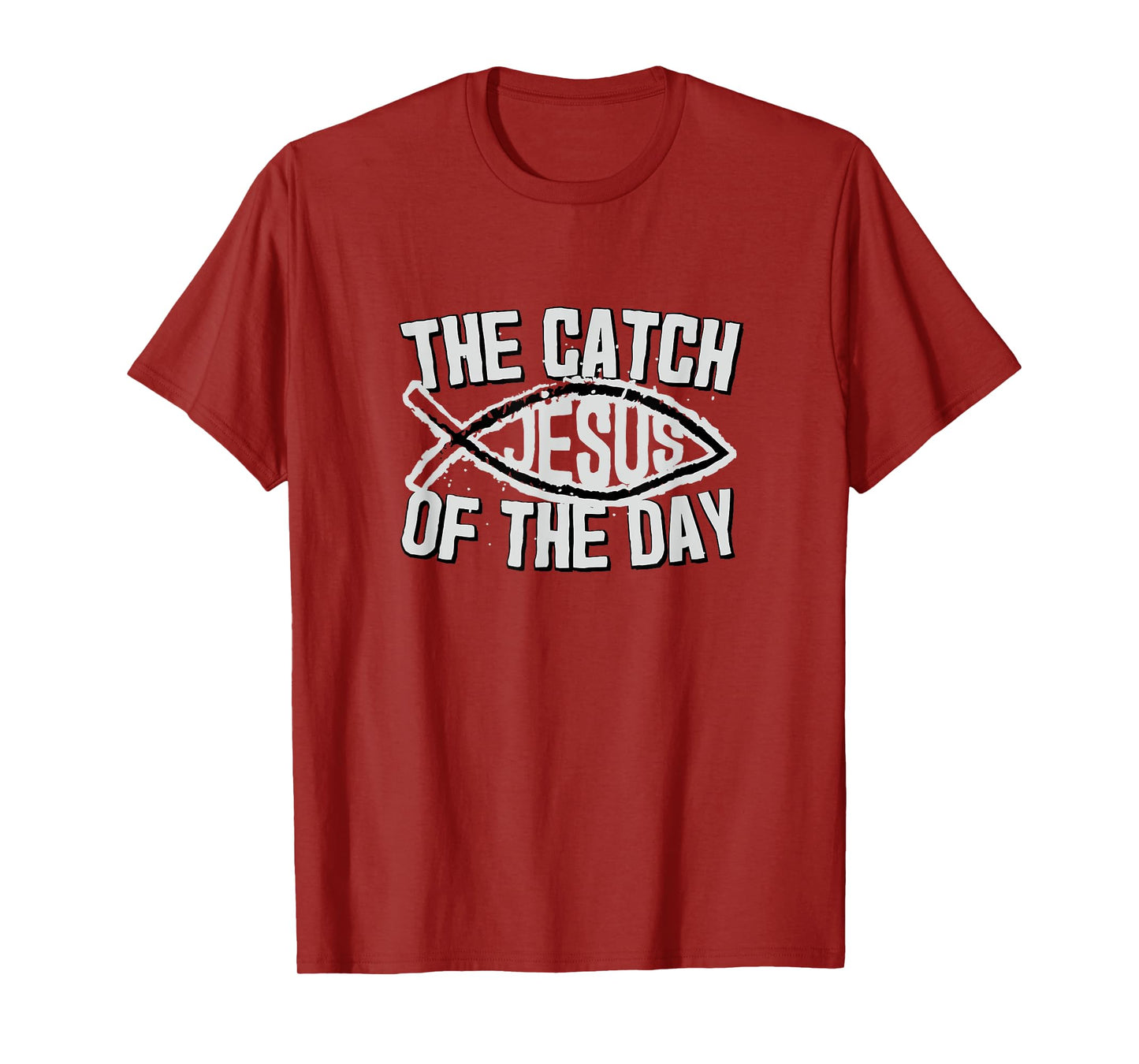 Jesus Catch of Day Ichthys Graphic T-Shirt