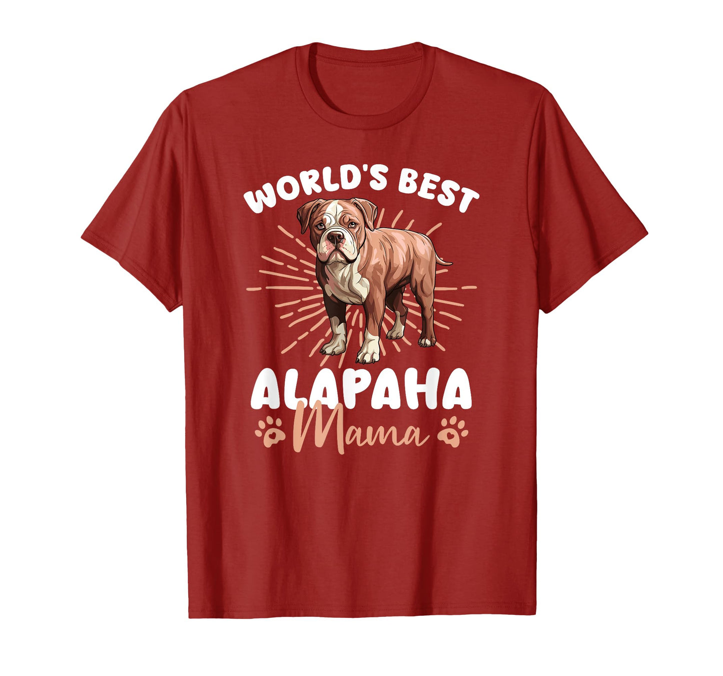 Alapaha Blue Blood Bulldog Groovy World's Best Alapaha Mama T-Shirt