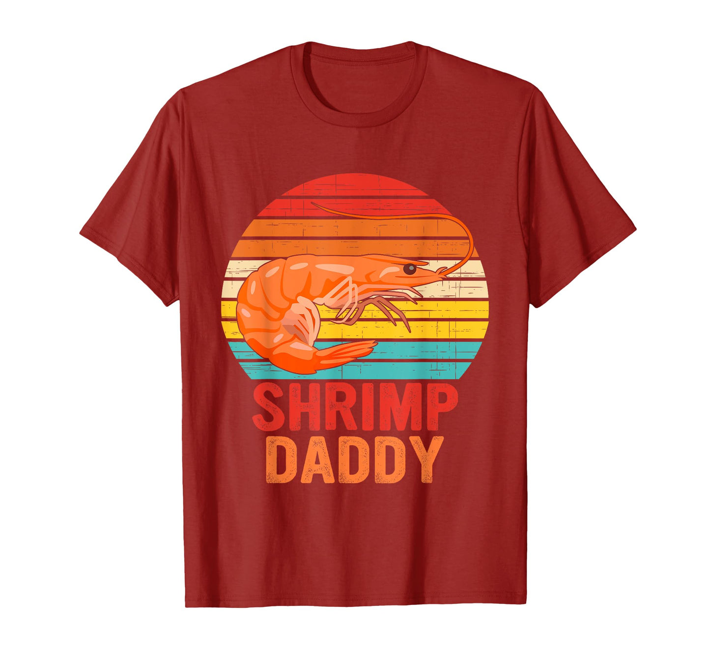 Shrimp Daddy Seafood Shellfish Vintage Design T-Shirt