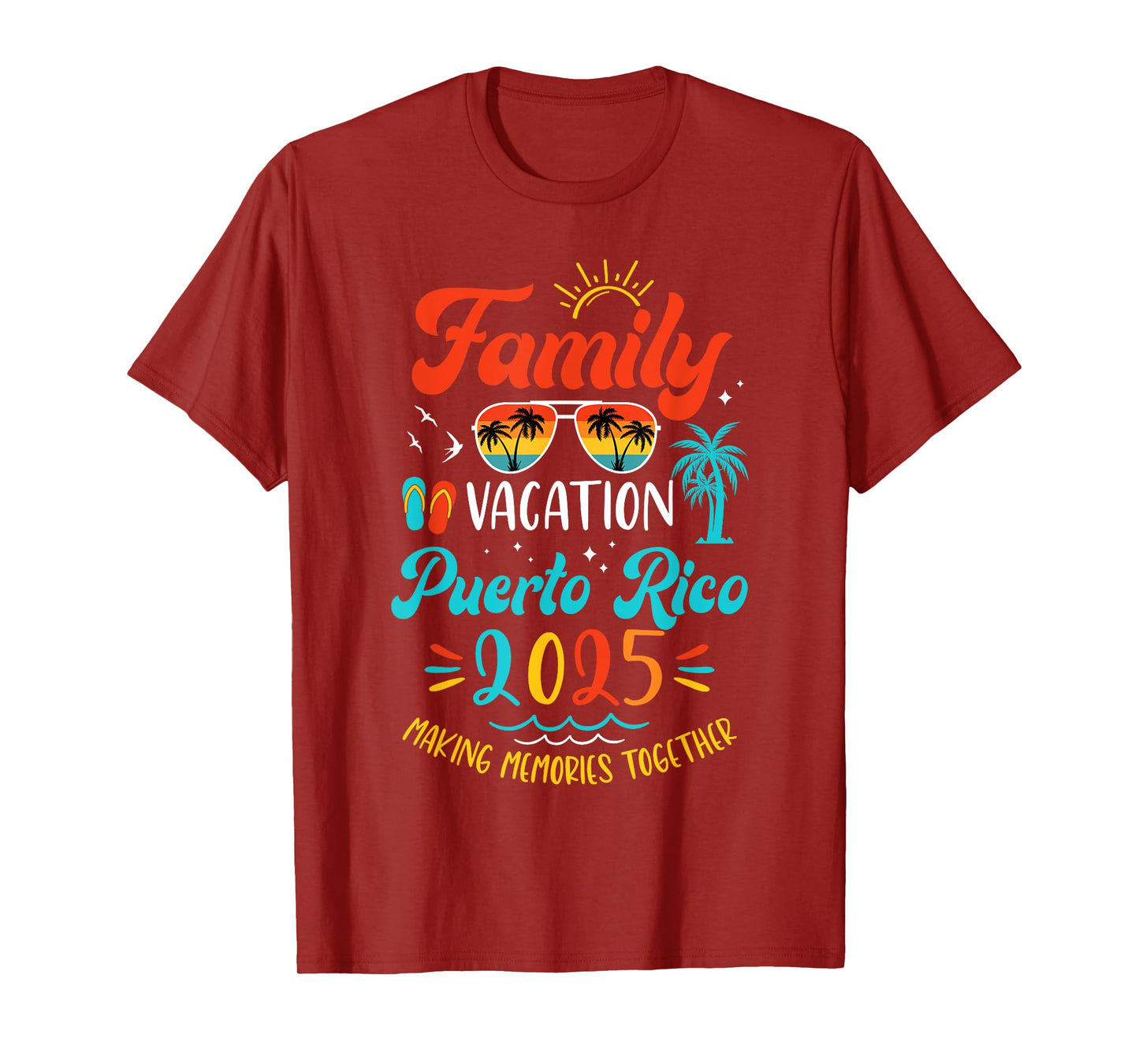 Family Vacation 2025 Puerto Rico Matching Summer Vacation T-Shirt
