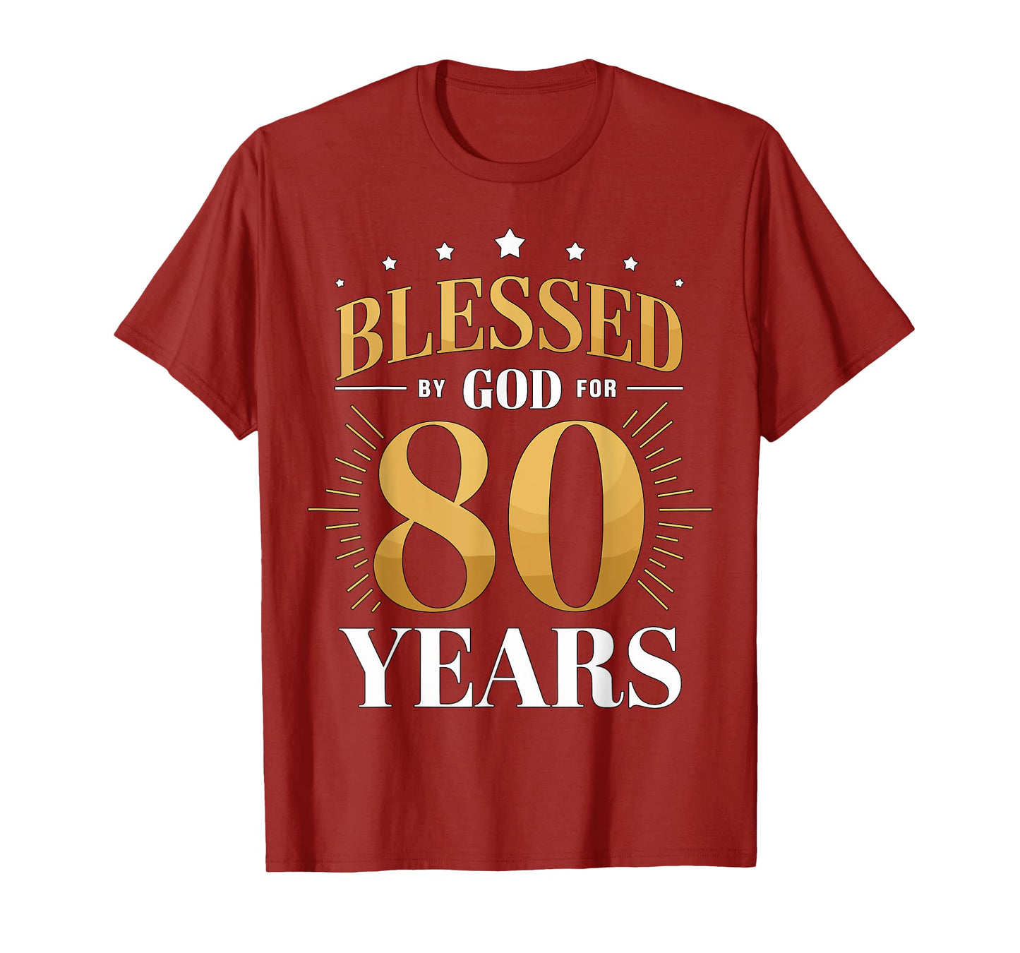 Blessed by God for 80 Years Old 80th Birthday Party Grandma T-Shirt