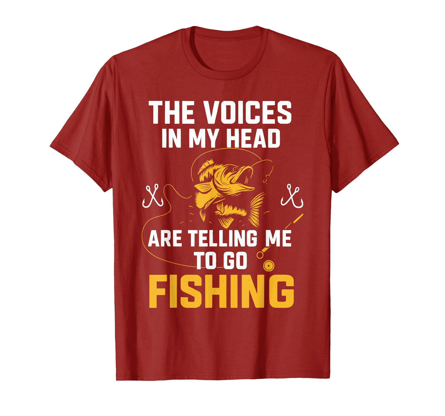 Funny Fishing Shirt – Fisherman Voices In My Head T-Shirt
