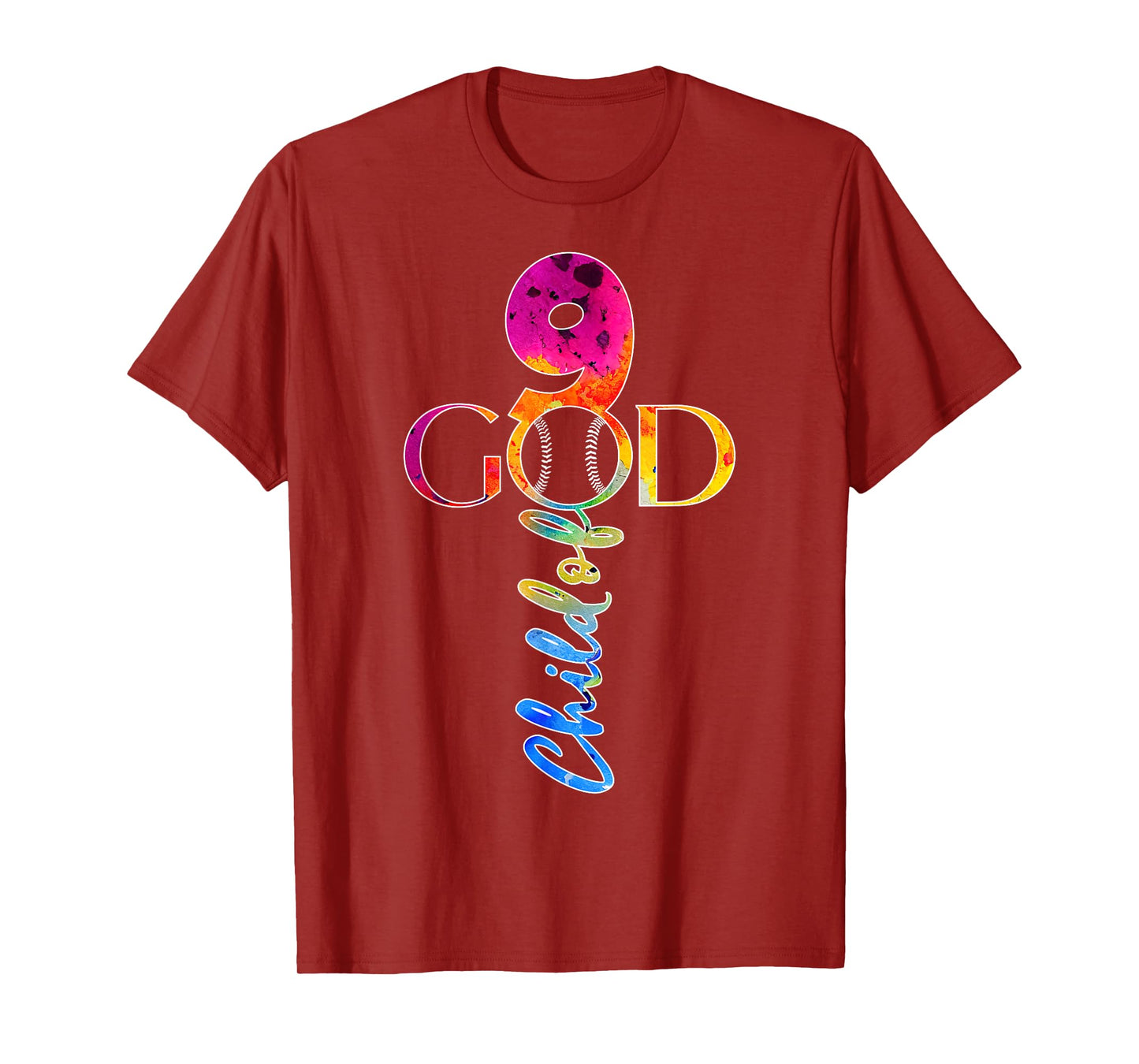 JESUS 9 YEARS CHILD OF GOD BASEBALL 9th BIRTHDAY T-Shirt