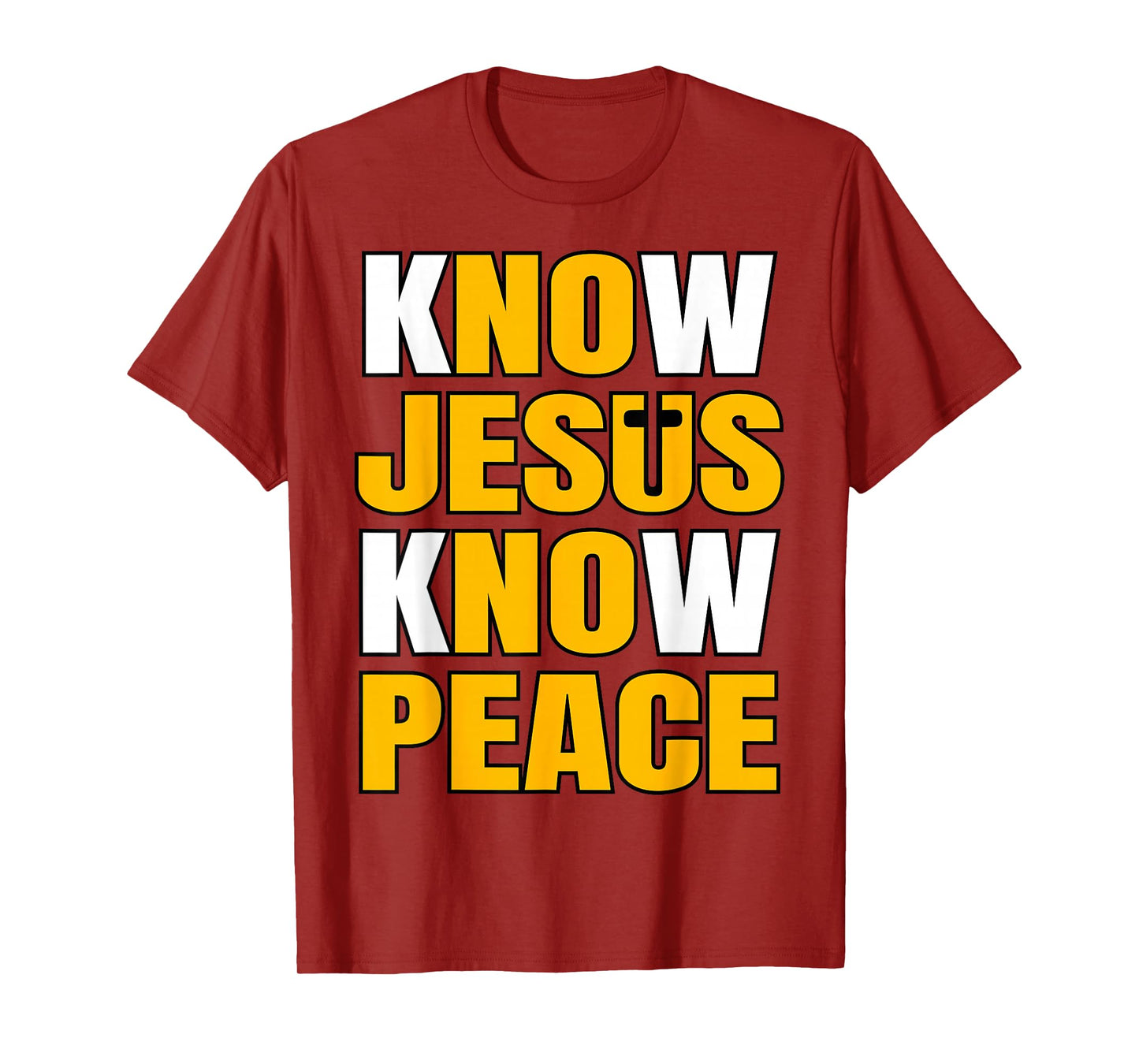 Know Jesus Know Peace Inspirational Christian T-Shirt