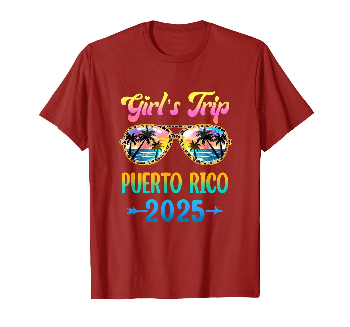 Girl's Trip Puerto Rico 2025 Summer Vacation Sunglasses T-Shirt