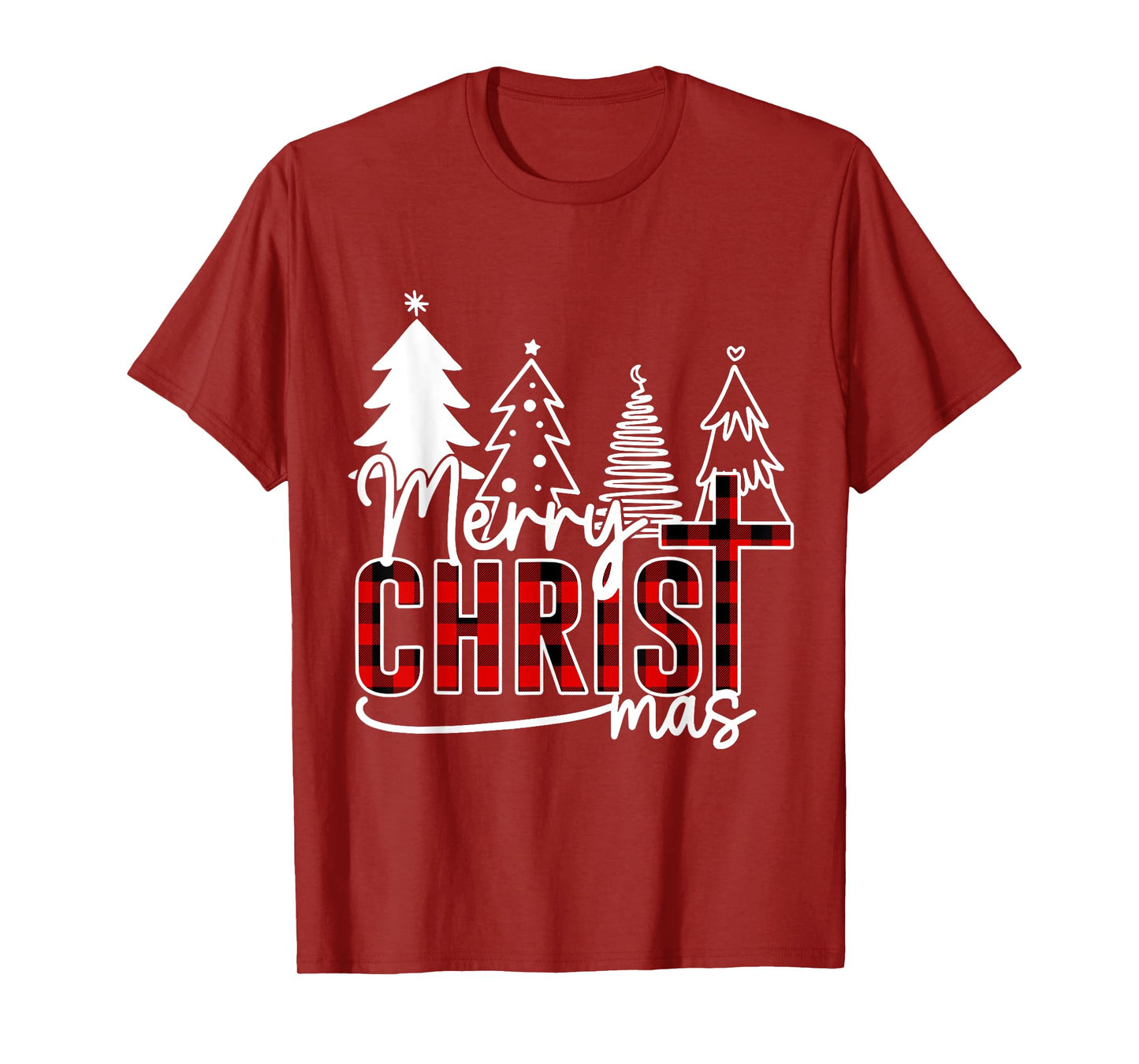 Merry Christ Mas Christian Jesus Christmas PJs Xmas Pajamas T-Shirt